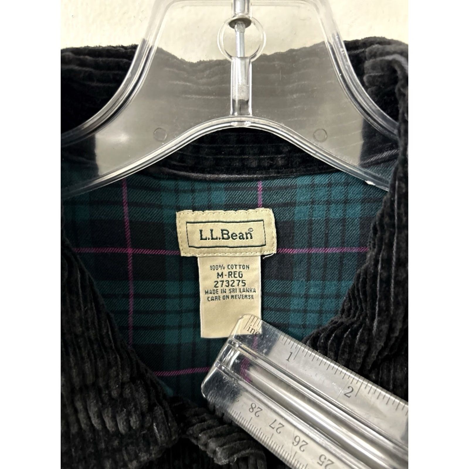 Vintage L.L. Bean Corduroy Shirt Jacket Womens Medium Black Regular Size M / US 6-8 / IT 42-44 - 5 Thumbnail