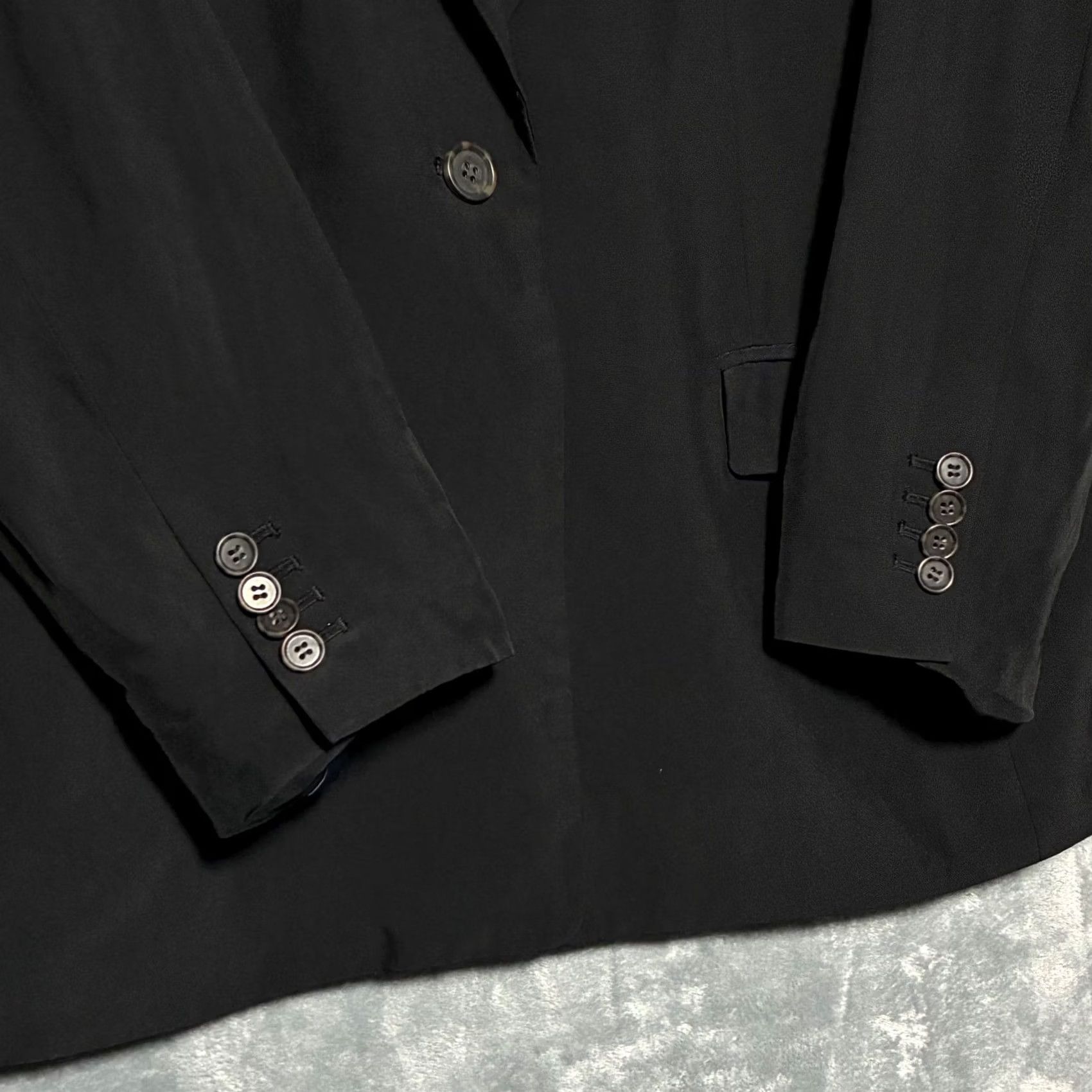 J.Crew VINTAGE? No. EUC J.Crew Single Button Notched Lapel Blazer Jacket Women 16 Black Size XXL / US 16-18 / IT 52-54 - 5 Thumbnail