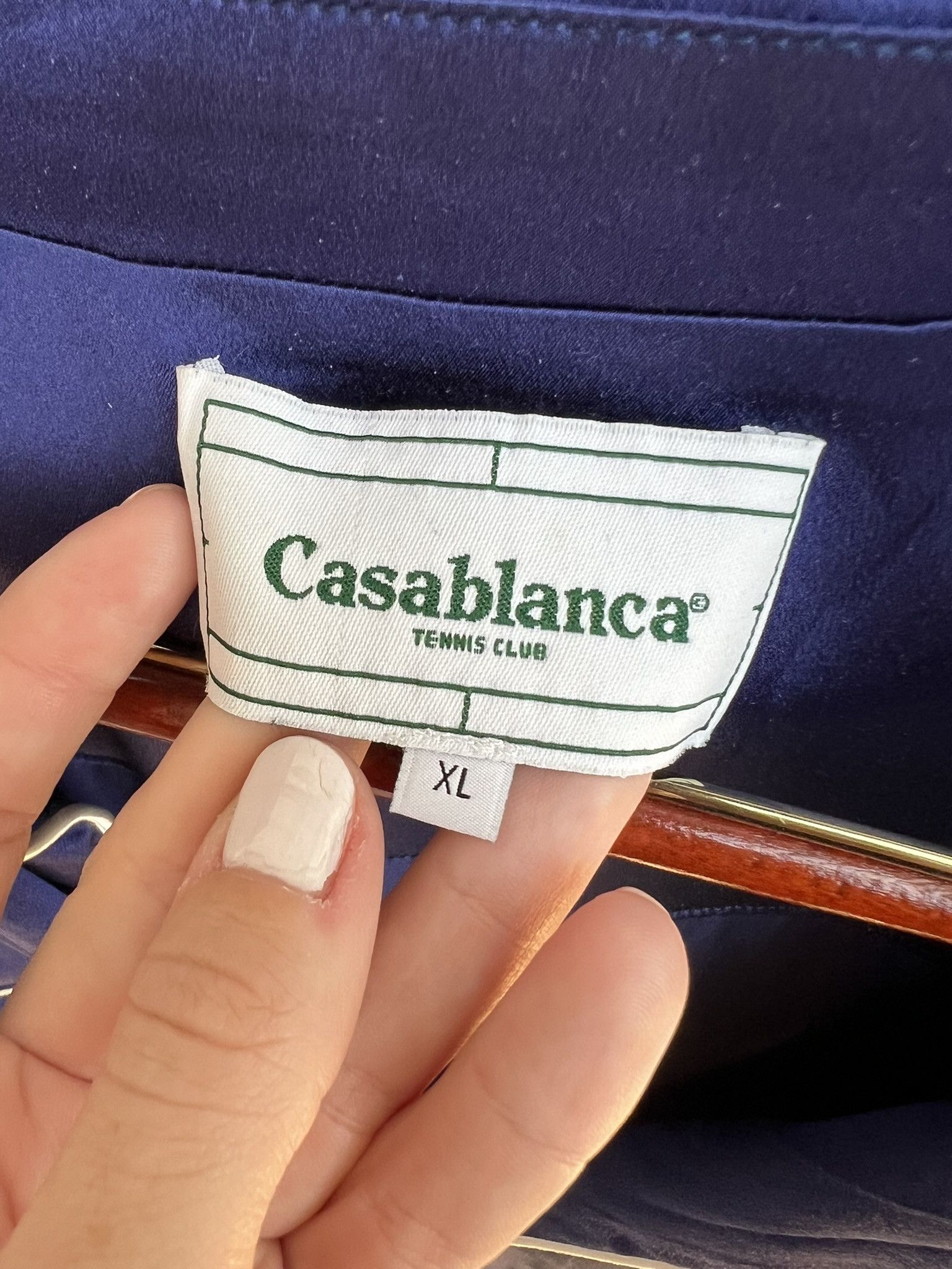 Casablanca Piped Blue Silk Pajama Set Size US XL / EU 56 / 4 - 2 Thumbnail