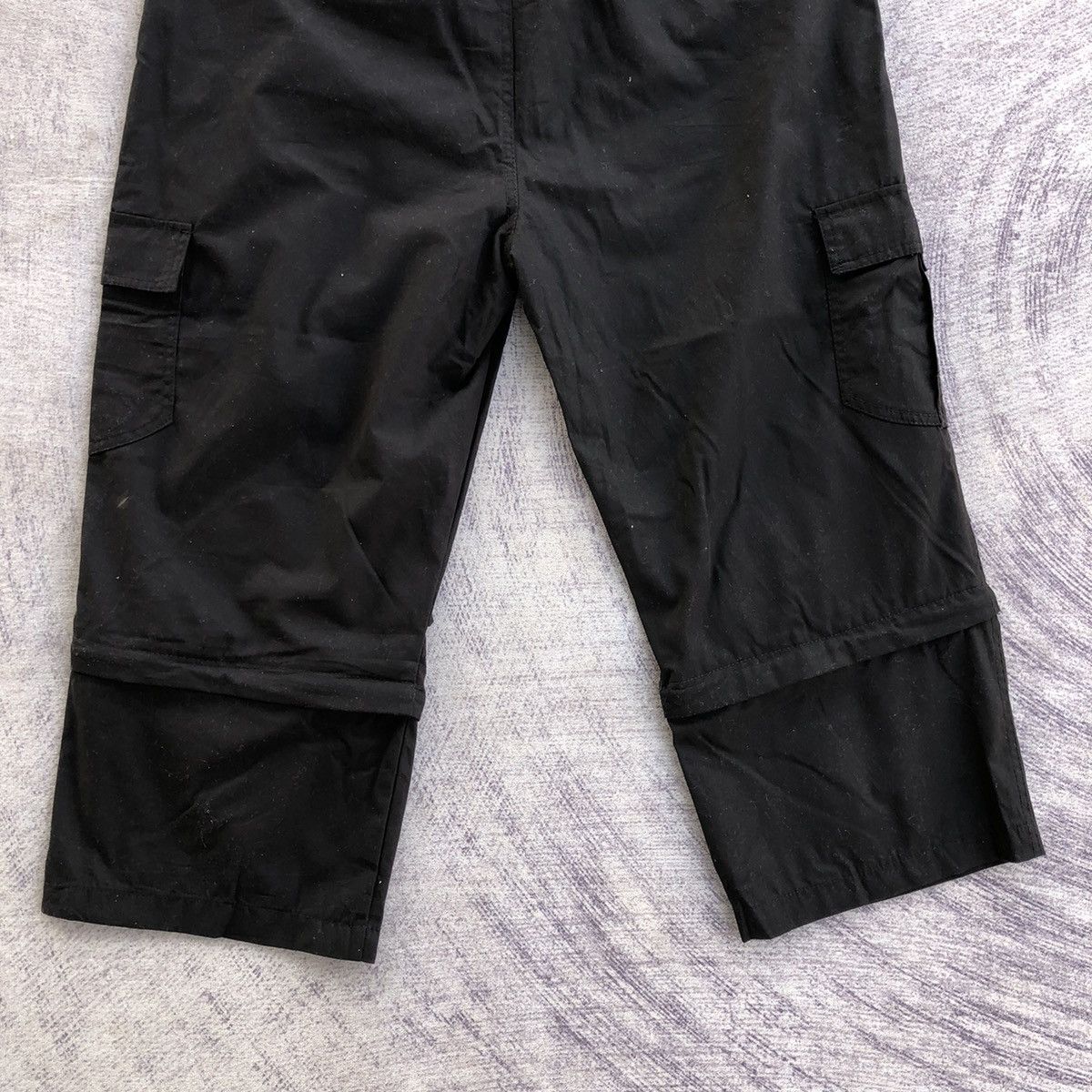 Vintage Japanese Cargo Pants Baggie All black Tactical With 6 pocket Size US 35 - 8 Thumbnail