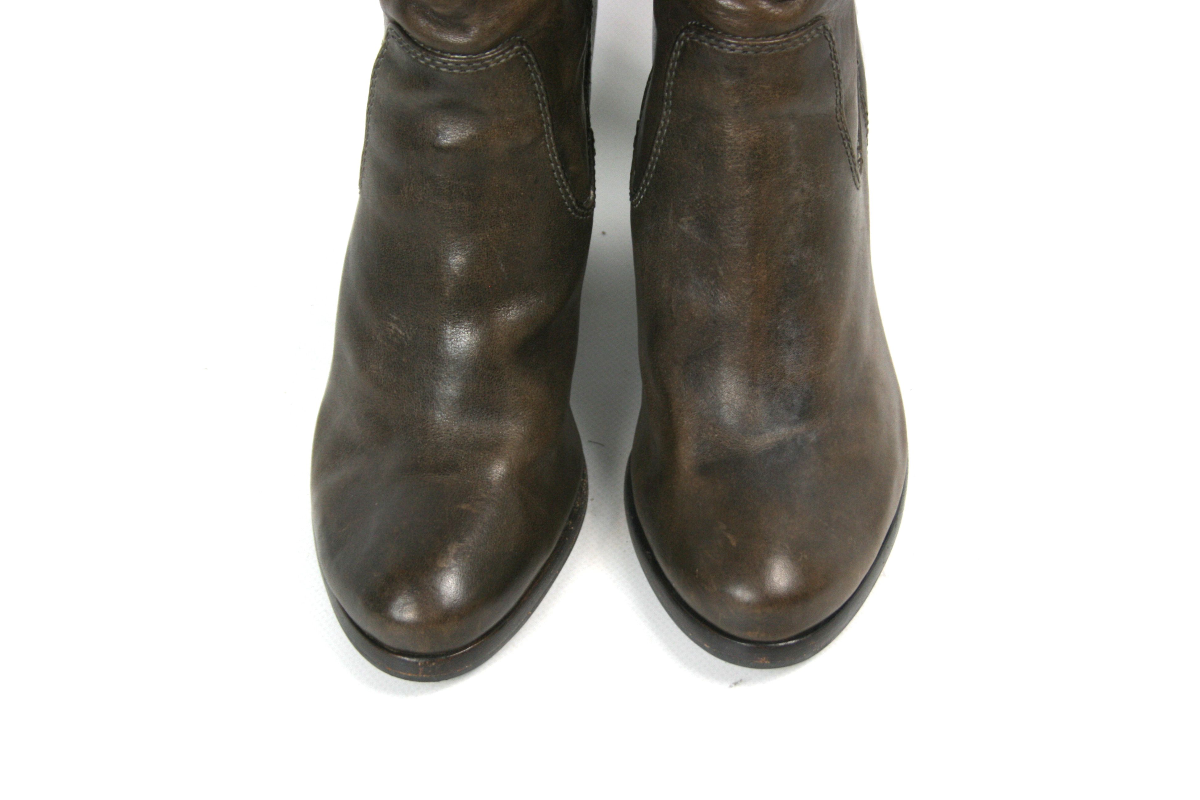 Frye Patty Artisan Zip Leather Boots Size US 7.5 / IT 37.5 - 5 Thumbnail