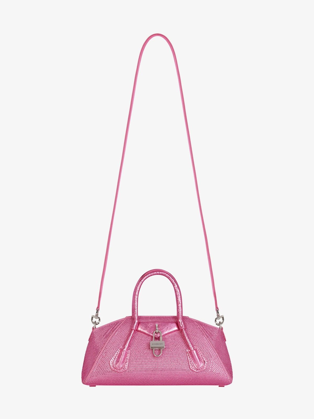 🔥$4.9K VALUE🔥 Mini Antigona Stretch bag in satin and strass