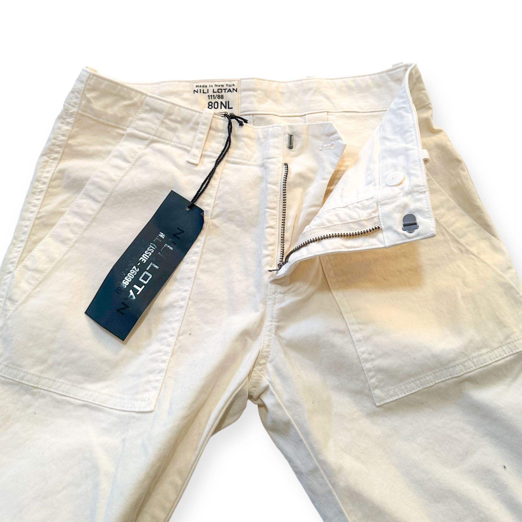 Nili Lotan Nili Lotan Cropped Military Pants, Eggshell, Size 0, Ankle Z Size 25" / US 0 / IT 36 - 6 Thumbnail