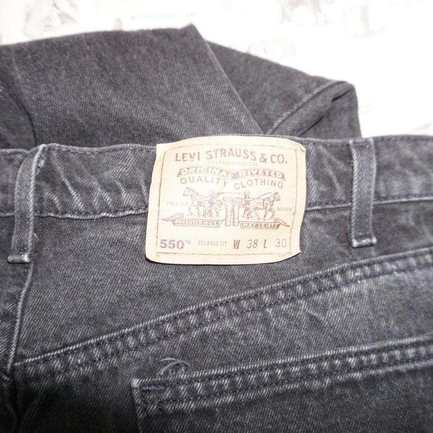 Levi's 38x30 - Vintage Y2K Levis orange tab 90s 550 usa made jeans Size US 38 / EU 54 - 5 Thumbnail
