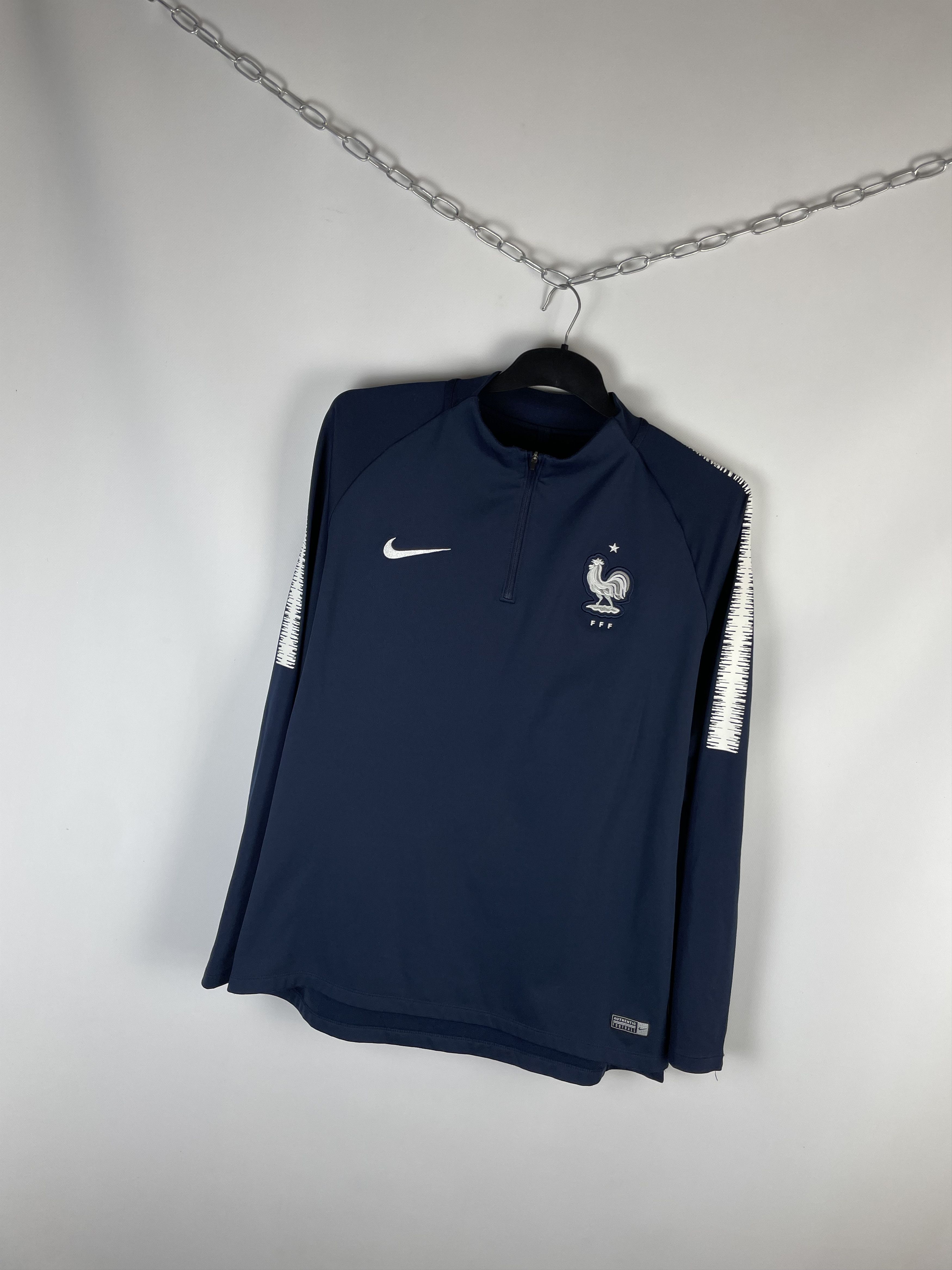 Nike × Vintage Nike France Drill Training Long sleeve Size US XL / EU 56 / 4 - 2 Thumbnail
