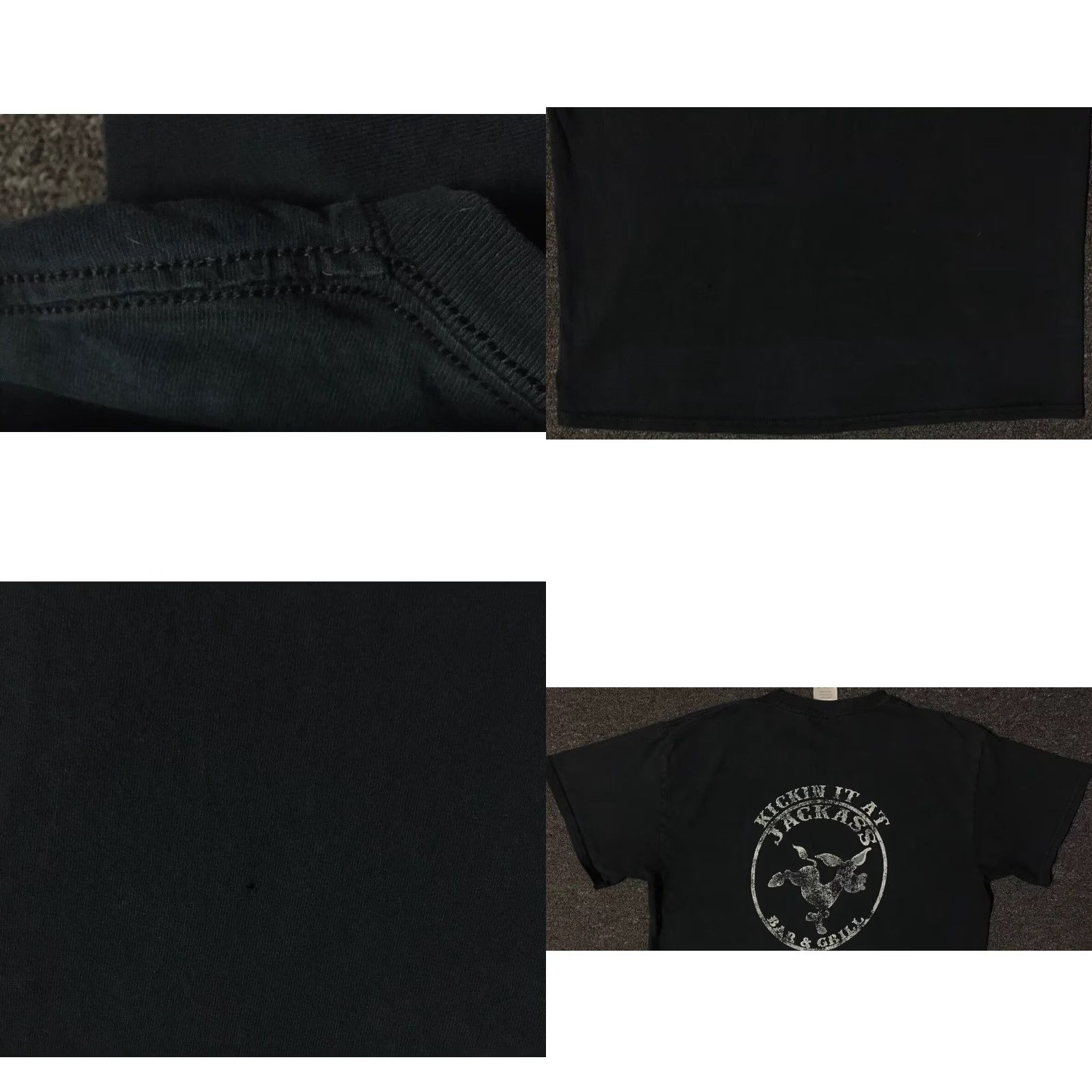 Vintage VINTAGE Jackass Bar Prescott Arizona Faded Distress Shirt S Black T-Shirt Men Short Sleeve Vintage Grunge Humor 80s Bar Joke USA Boys Mens Size US S / EU 44-46 / 1 - 9 Thumbnail
