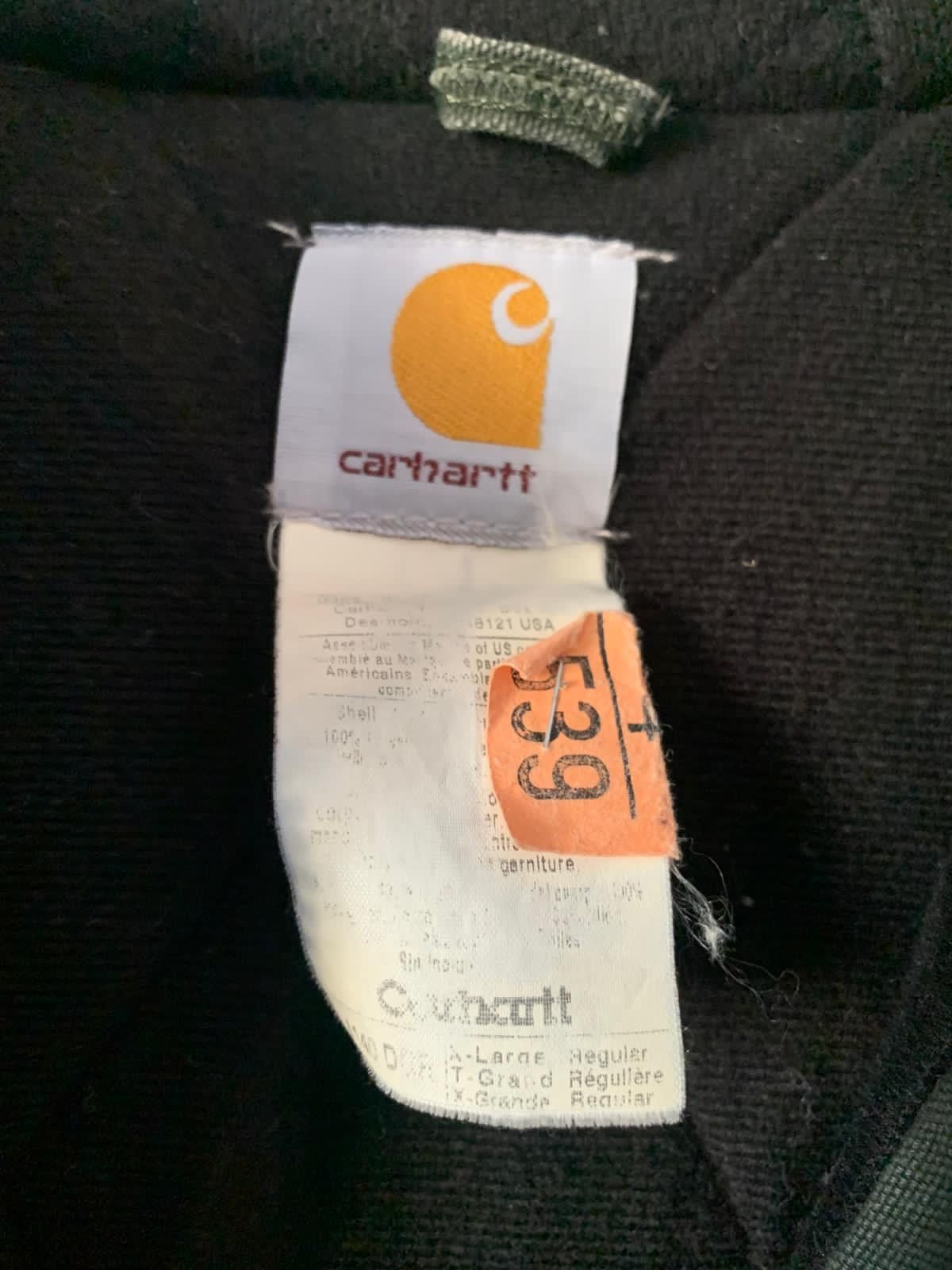 Carhartt Active Jacket J140 DTR Carhartt USA size XL green used Size US XL / EU 56 / 4 - 5 Thumbnail