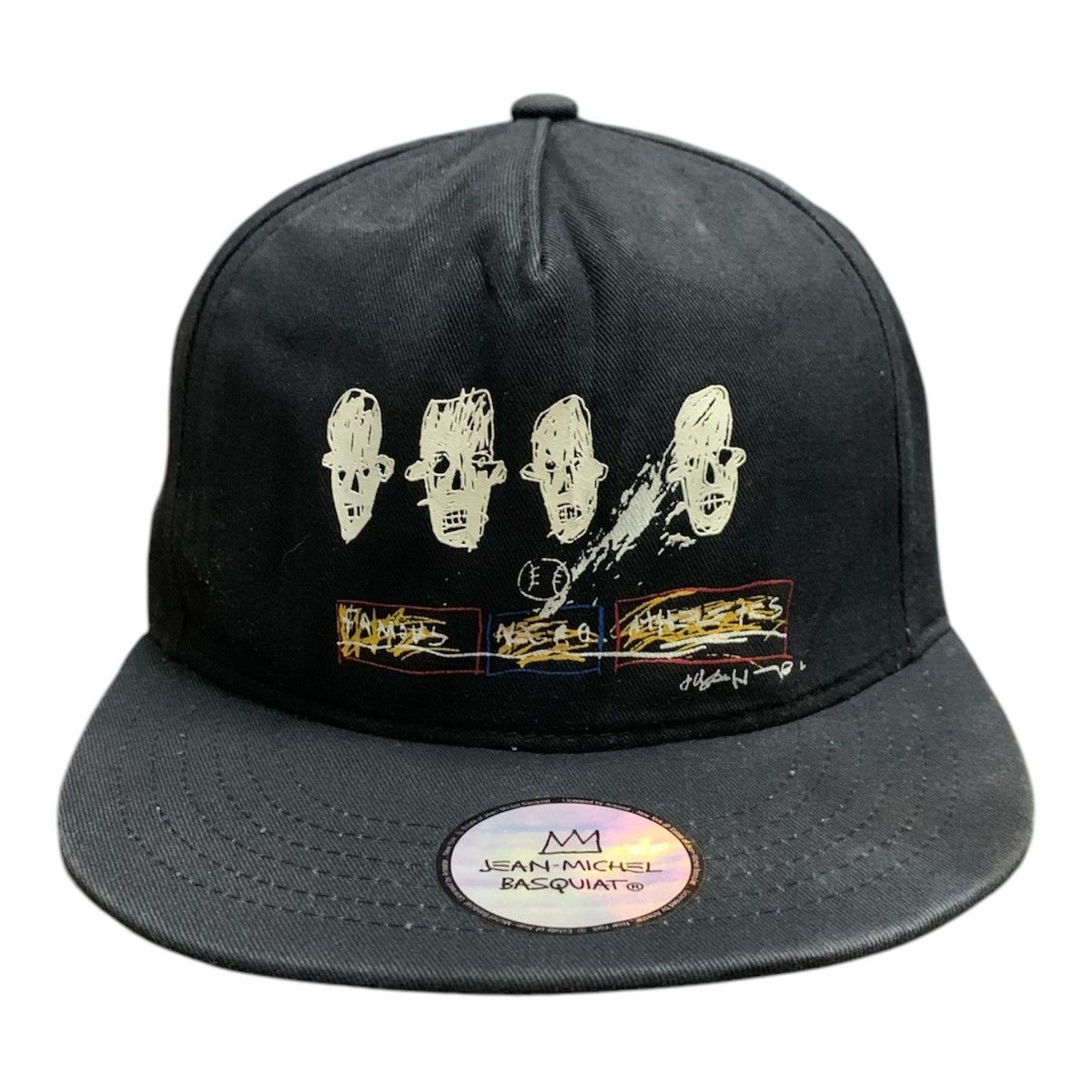 Jean-Michel Basquiat × Vintage Vintage Jean Michel Basquait Art Design Trucker Hat Cap Size ONE SIZE - 2 Thumbnail