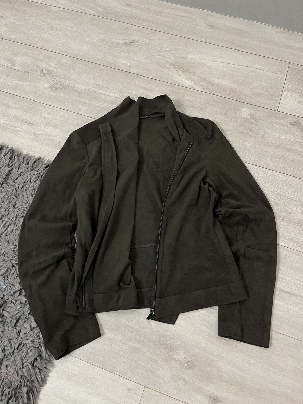 Hysteric Glamour 🔥Punk Rick Owens Vibe Biker Suede Side Zip 00's Jacket Size S / US 4 / IT 40 - 4 Thumbnail