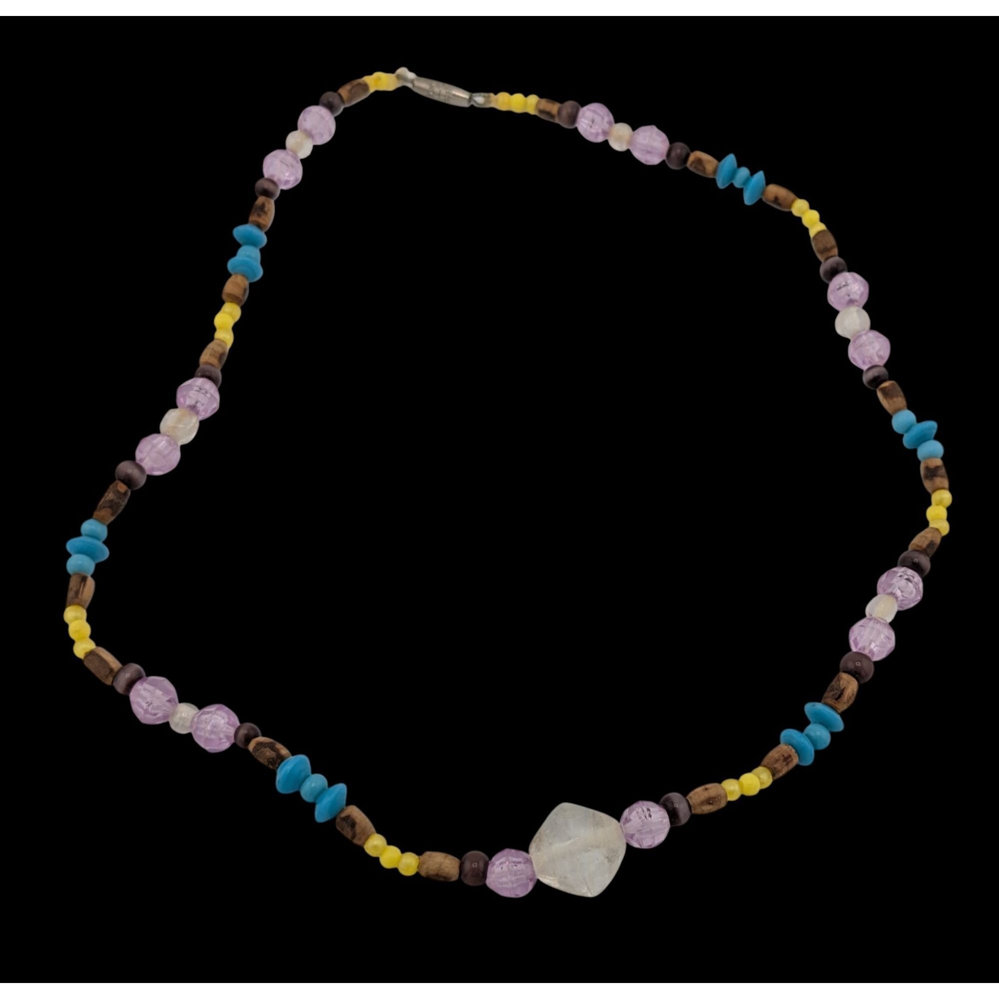 Other Handmade Beaded Acrylic And Wood Necklace Size ONE SIZE - 2 Thumbnail