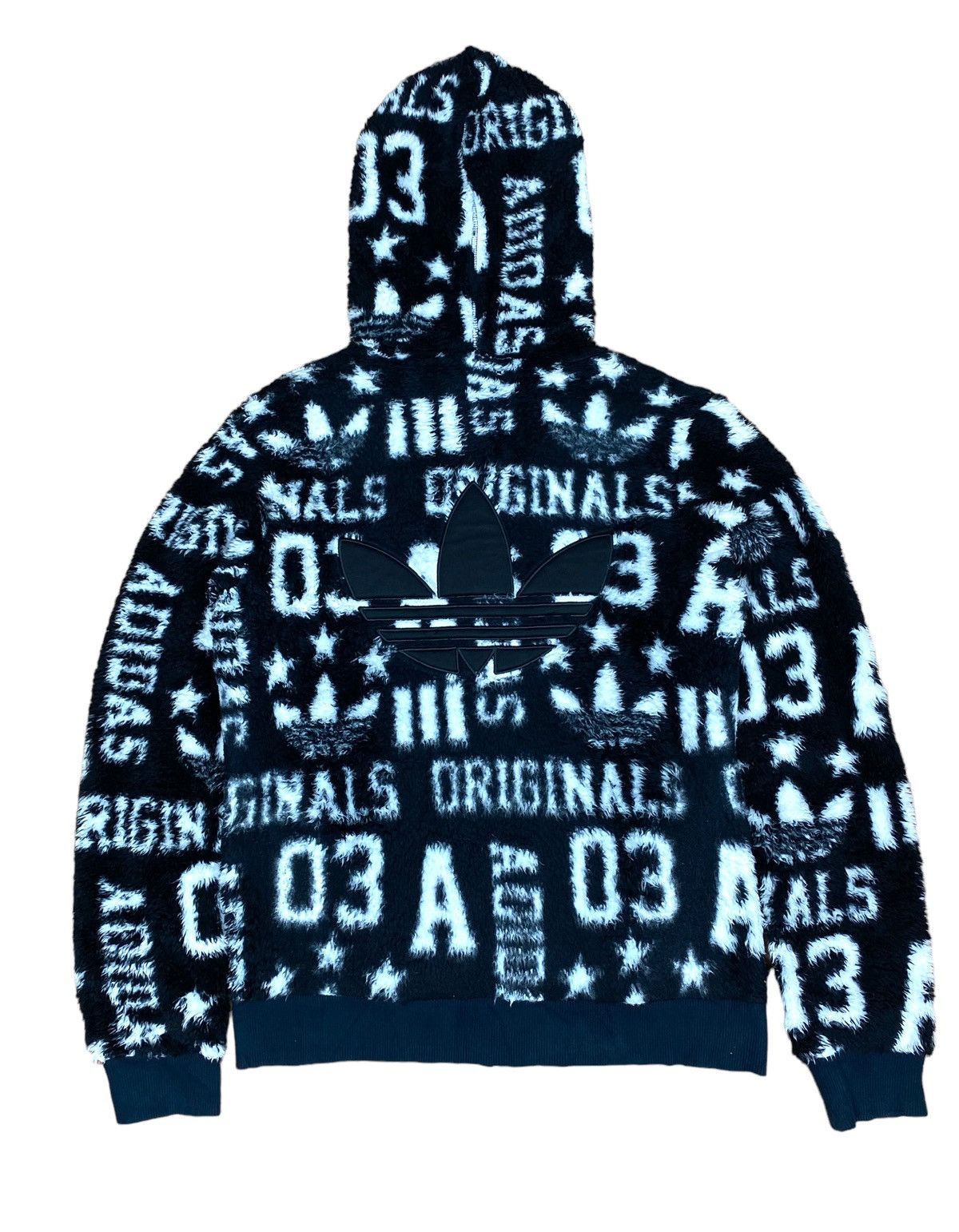 Adidas Rare‼️ ADIDAS HOODIE FLEECE BIG LOGO FULL PRINT Size US S / EU 44-46 / 1 - 6 Thumbnail