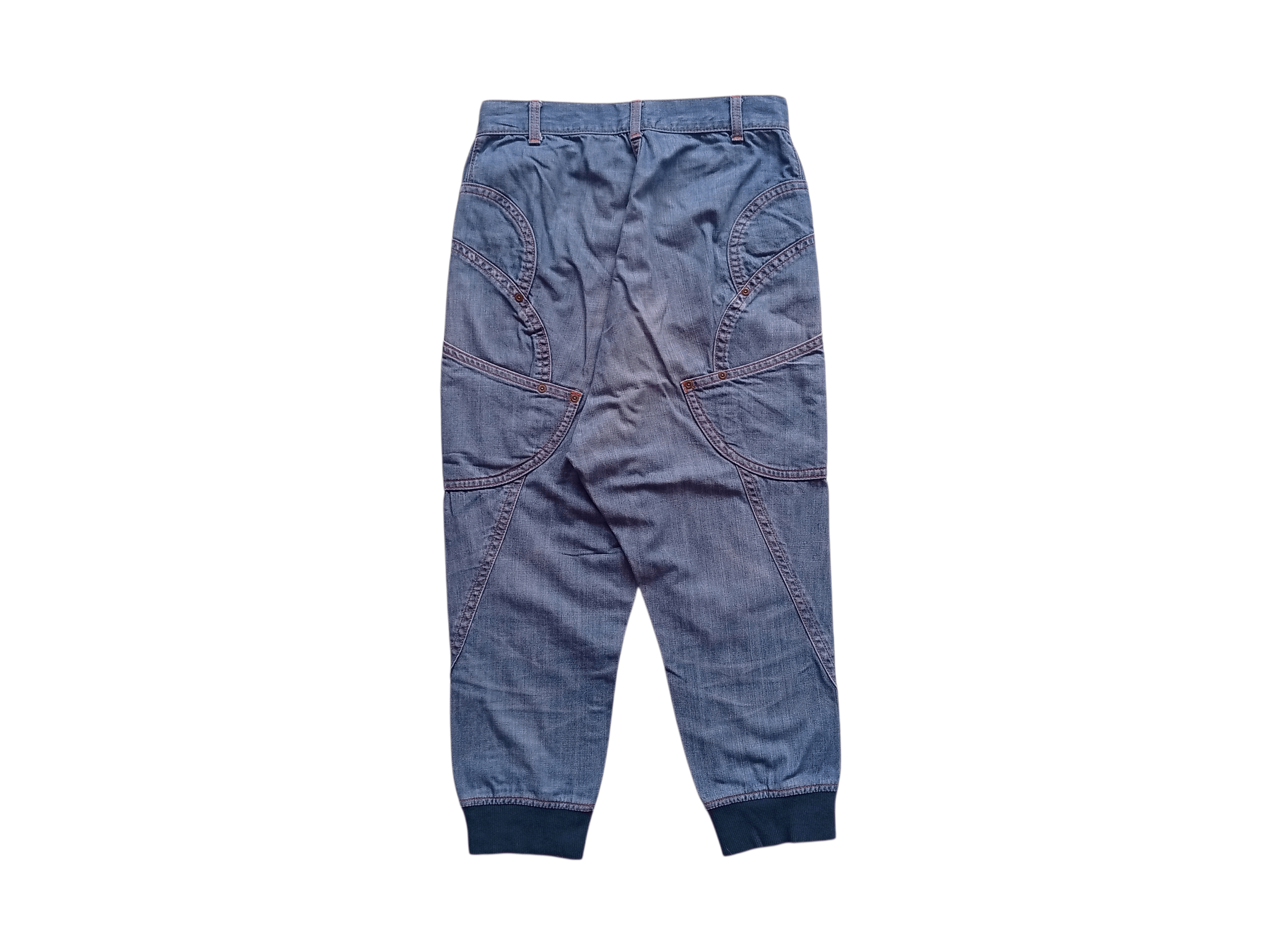 Issey Miyake Mercibeaucoup denim jogger dropcrotch pants Size 28" / US 6 / IT 42 - 6 Thumbnail