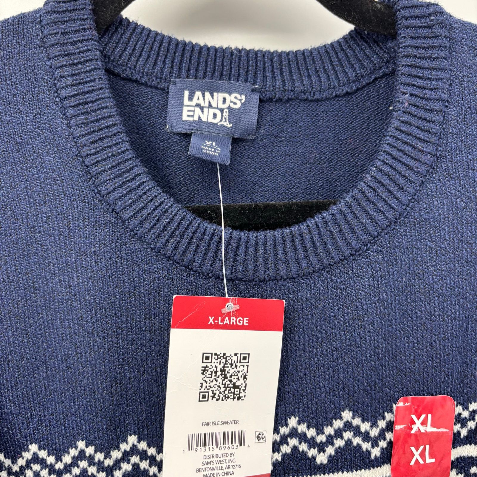 Lands' End Lands End Men's Size XL Sweater Navy Blue Bear Christmas Size US XL / EU 56 / 4 - 3 Thumbnail