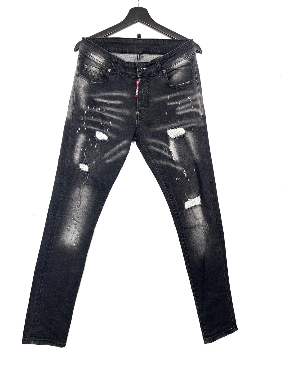 Dsquared2 Dsquared2 Slim Distressed Gray Jeans Women Size 44 Italy