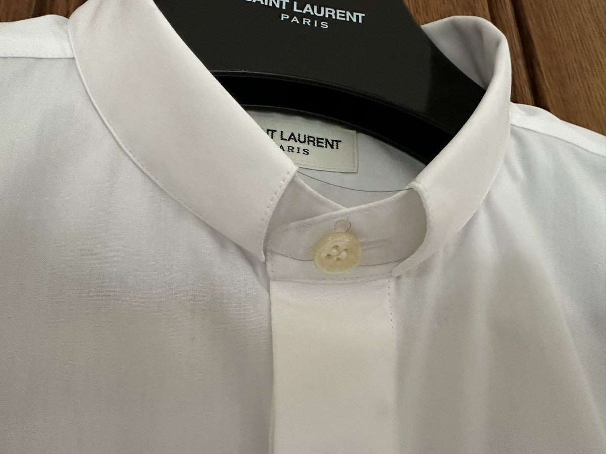 Saint Laurent Paris FW19 Saint Laurent fixed collar white shirt 40 Size 40R - 13 Thumbnail