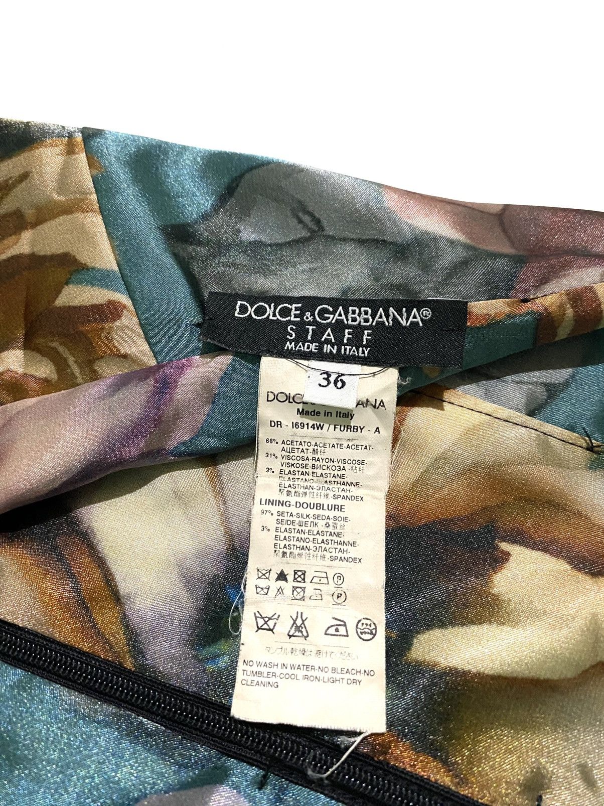 Dolce & Gabbana DOLCE AND GABBANA FLORAL SILK DRESSES Size XS / US 0-2 / IT 36-38 - 4 Thumbnail