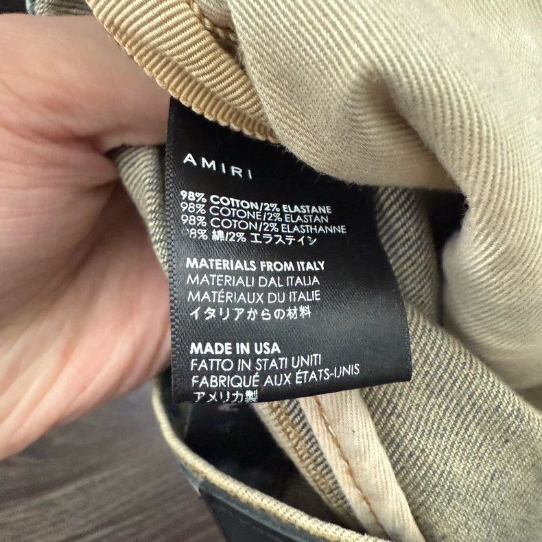 Amiri Amiri Yellow Mud Washed Denim Jeans Size US 28 / EU 44 - 4 Thumbnail