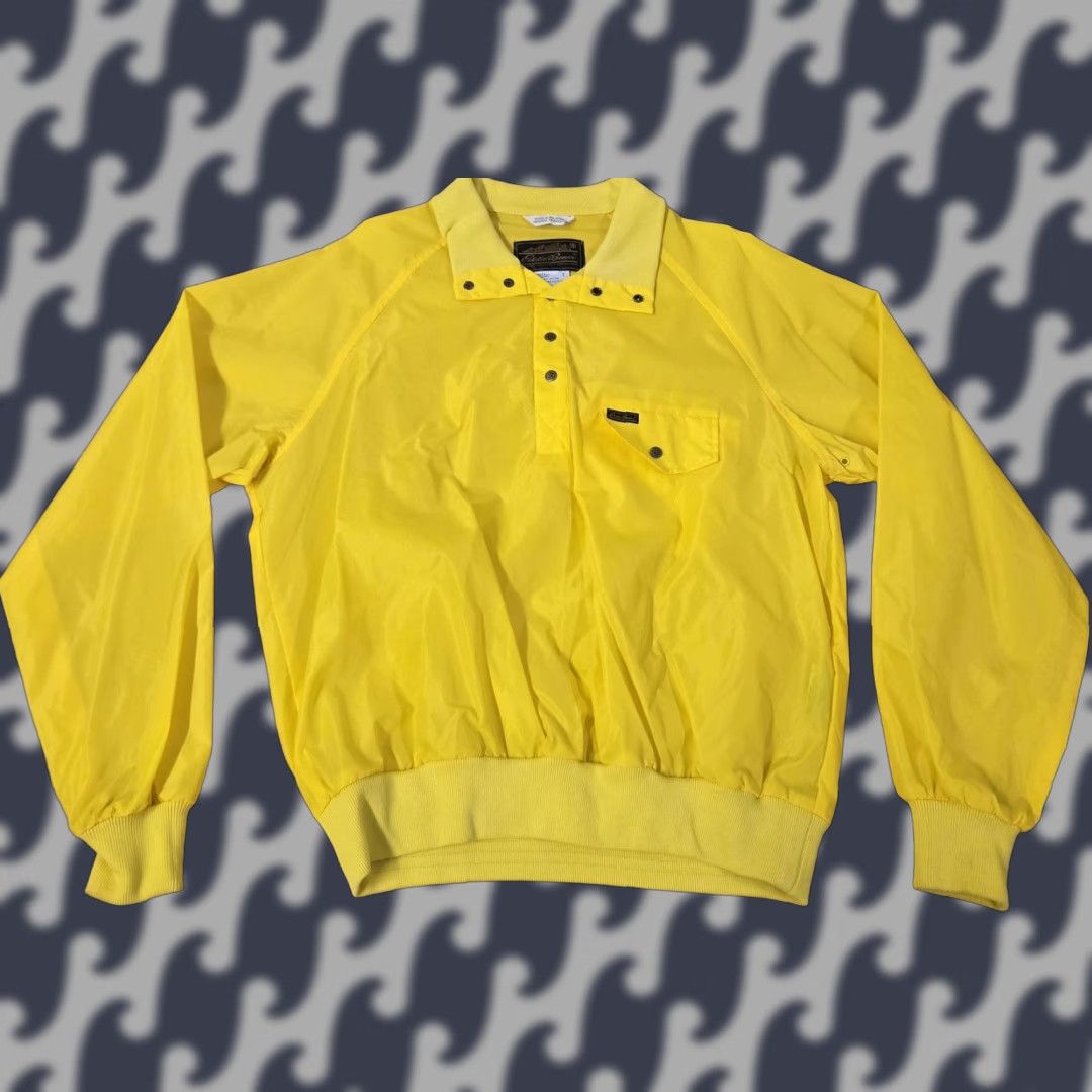 Eddie Bauer VINTAGE Eddie Bauer Jacket Mens L Yellow Nylon Windbreaker 90s Outdoor Pullover Windbreaker Size US L / EU 52-54 / 3 - 1 Thumbnail