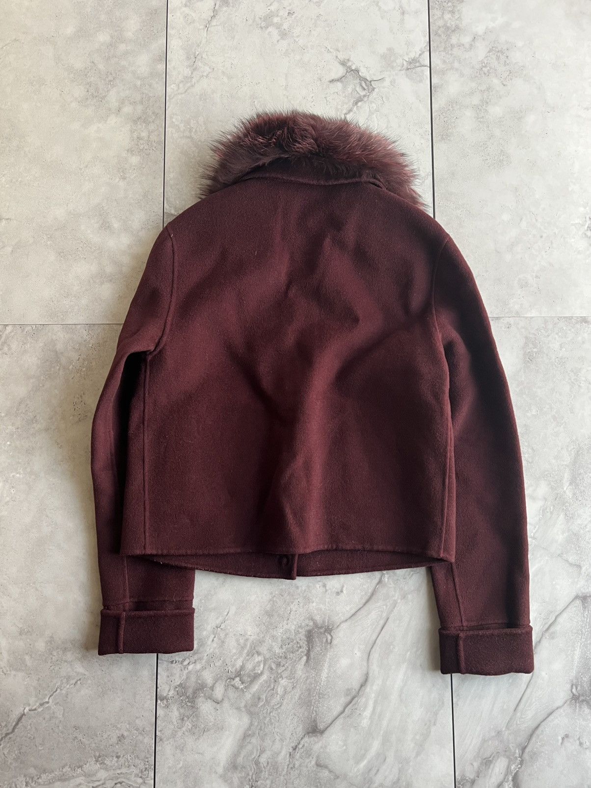 Japanese Brand Louandrea Fox Fur Collar Wool Jacket Size US S / EU 44-46 / 1 - 3 Thumbnail