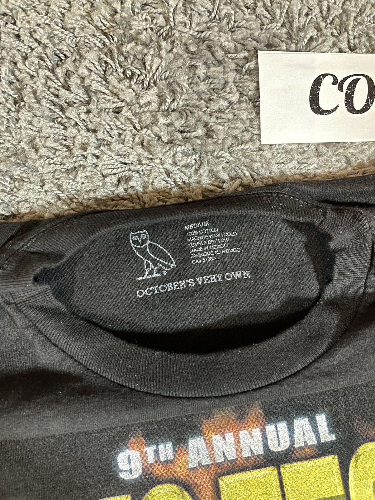 Drake 2019 OVO Drake 9th Tour Fest Exclusive Merch Owl Tee Size US M / EU 48-50 / 2 - 6 Thumbnail
