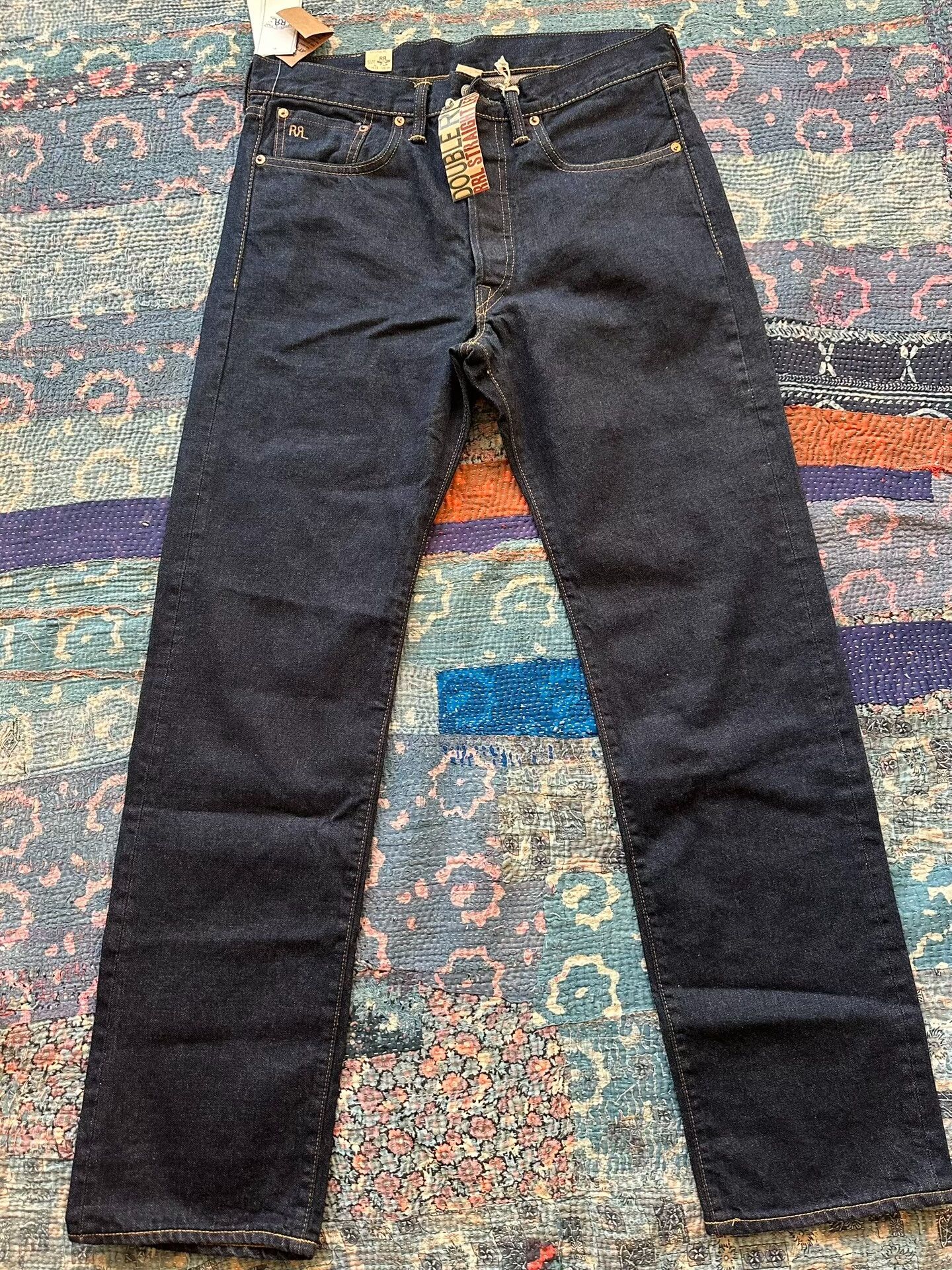 RRL Ralph Lauren RRL Straight Leg Denim Jeans Size US 33 - 1 Thumbnail