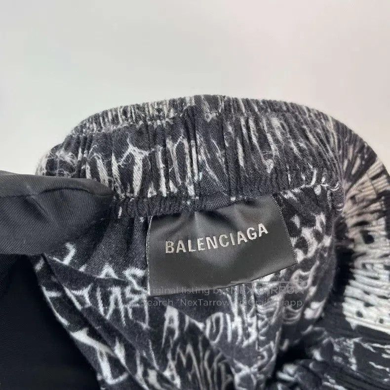 Balenciaga Balenciaga Fibrolan Fiber Full Print Long Pants Size US 28 / EU 44 - 5 Thumbnail