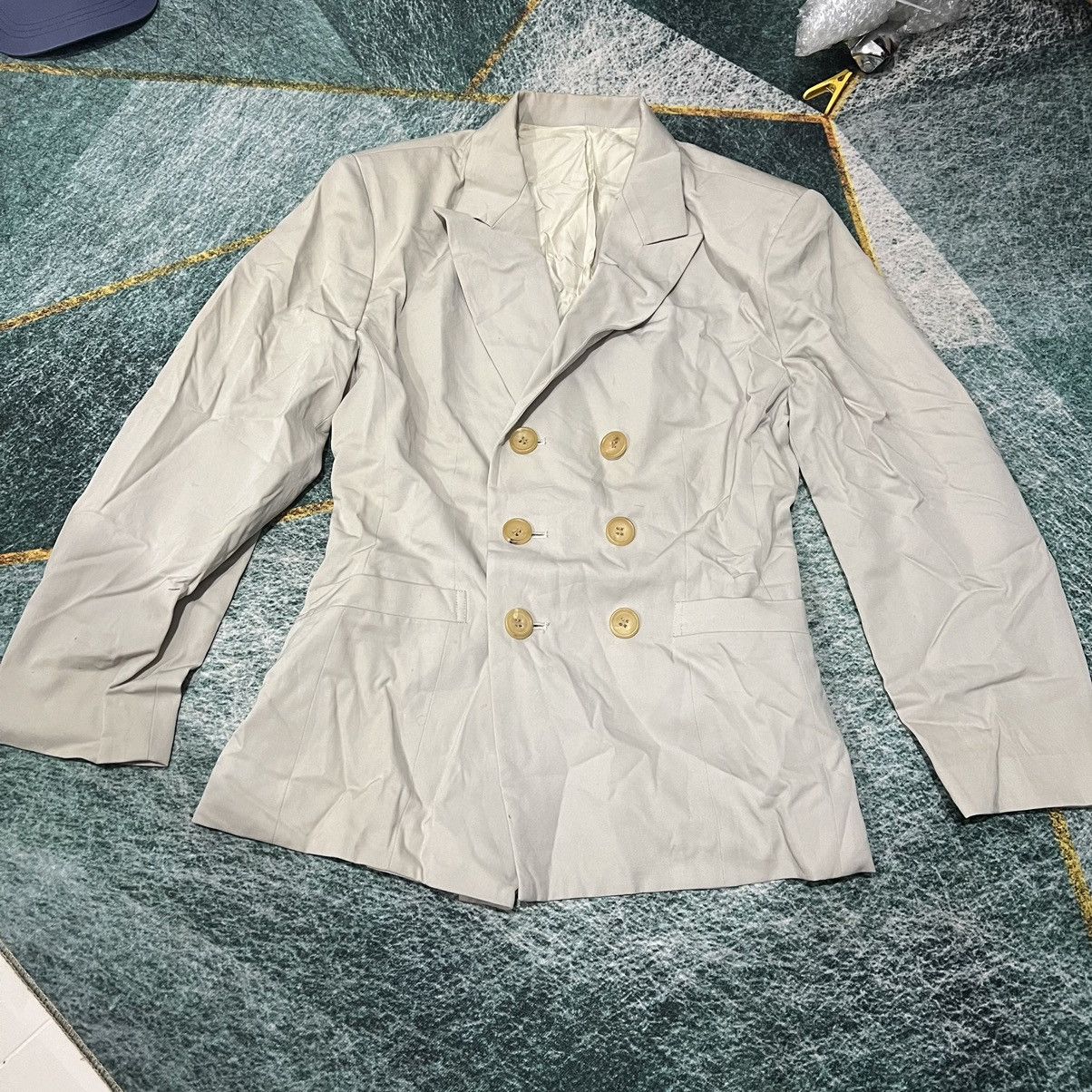 image of Vintage Ys Blazer Yohji Yamamoto in Beige, Women's (Size Small)