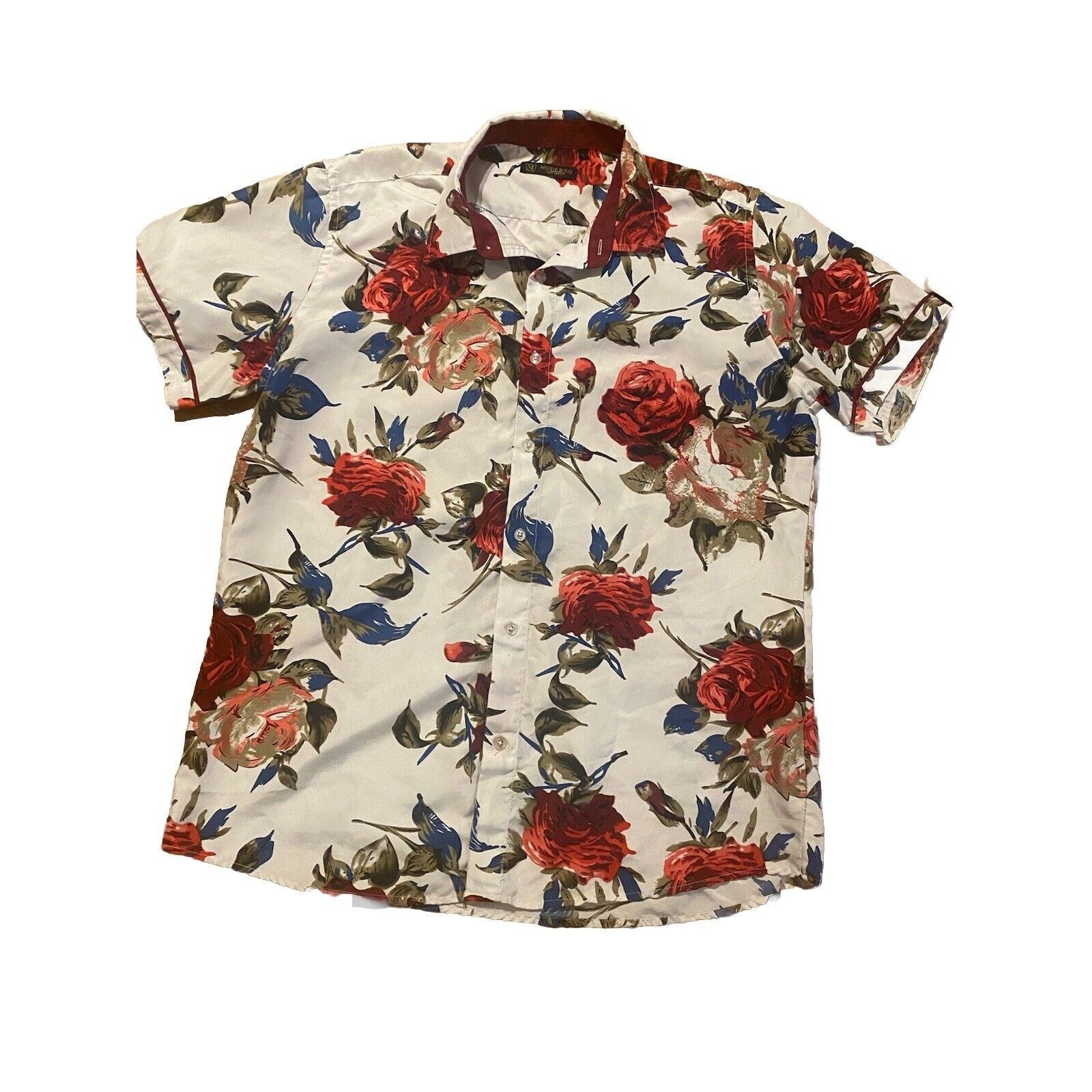 & Other Stories Men Short Sleeve Shirt Italian Floral design Size L Size US L / EU 52-54 / 3 - 6 Thumbnail