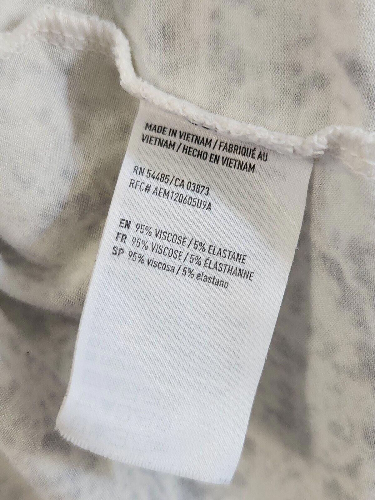 Designer American Eagle Soft & Sexy Shirt Med White Grey Choker Ombre Size M / US 6-8 / IT 42-44 - 3 Thumbnail