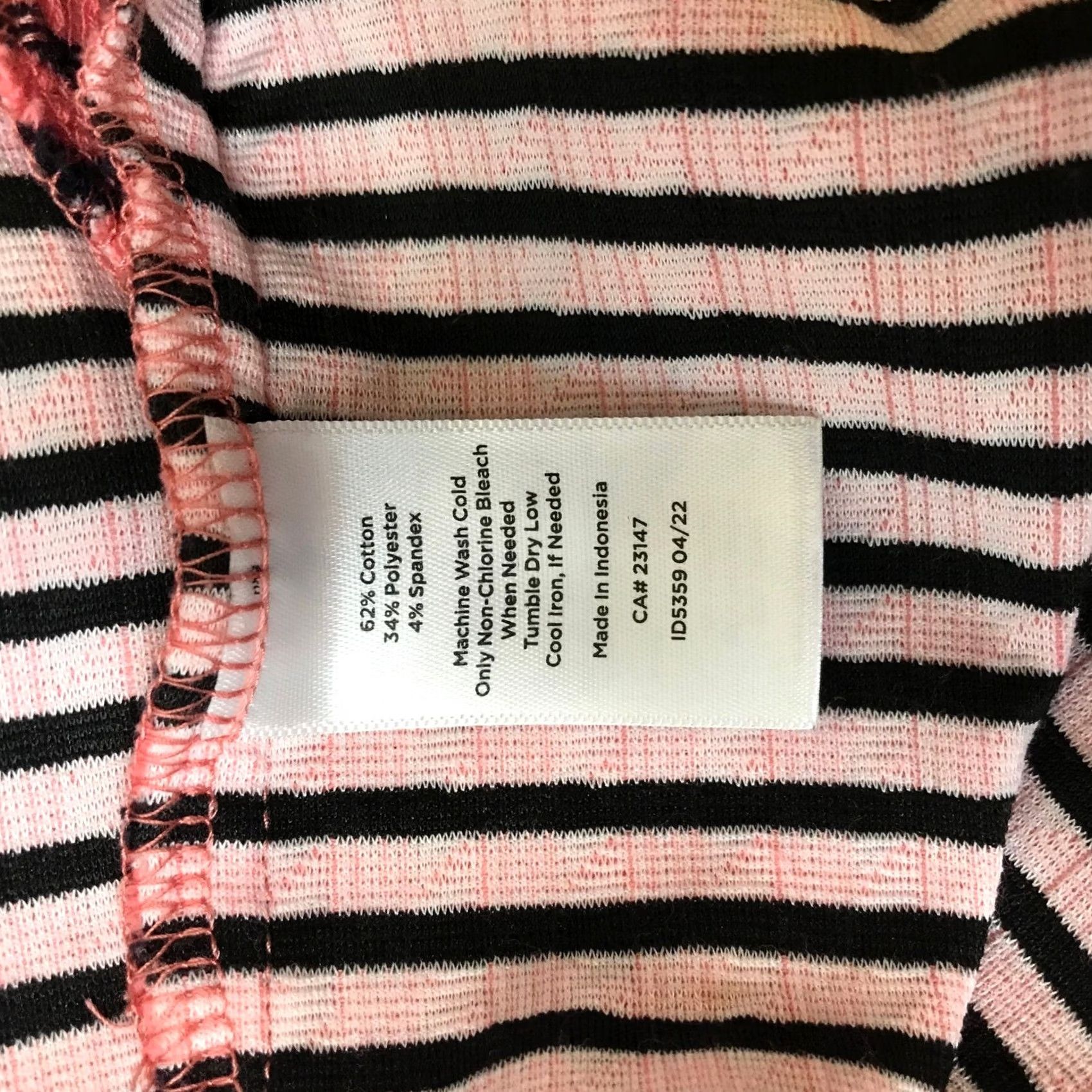 Talbots Talbots Womens Pink Navy Striped Textured Funnel Neck Button Top Size S Size S / US 4 / IT 40 - 8 Thumbnail