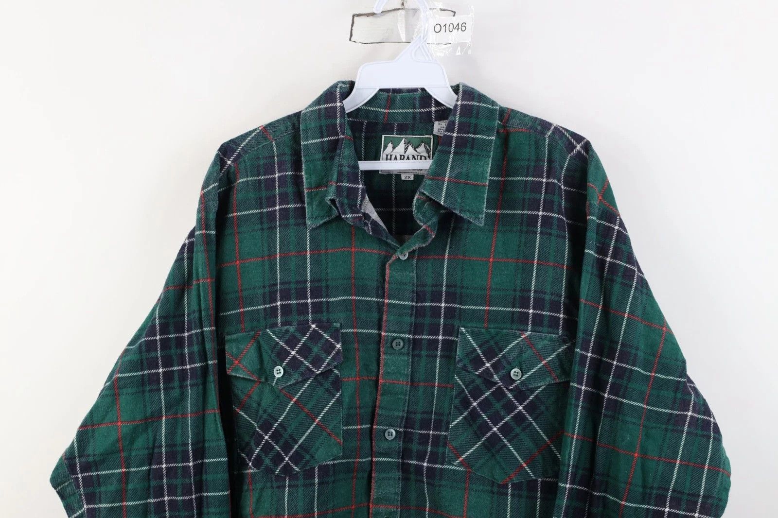 Vintage Vintage 90s Streetwear Flannel Collared Button Shirt Plaid Size US XXL / EU 58 / 5 - 5 Thumbnail