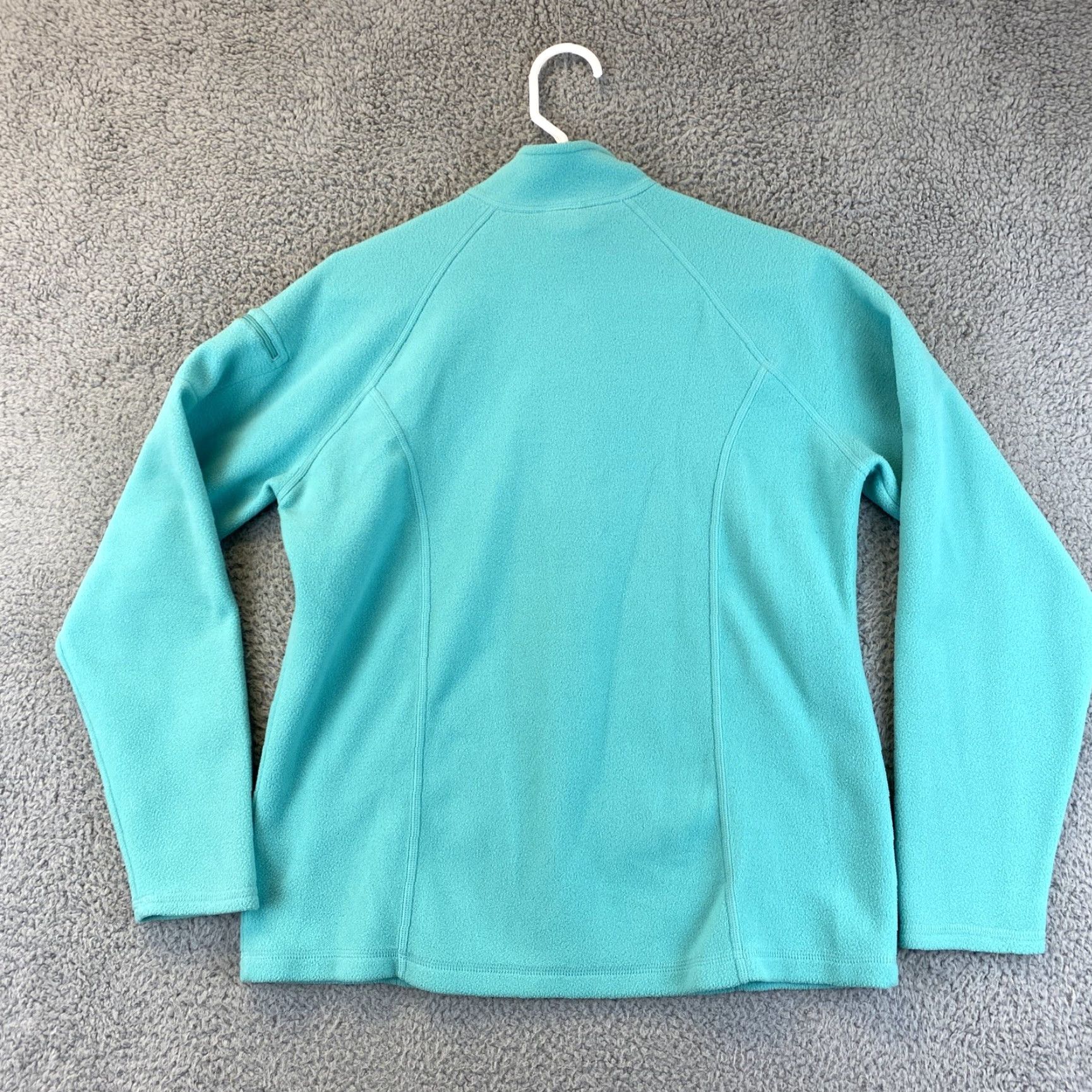 Vintage LL Bean Fleece Sweater Womens M Green Medium Long Sleeve 1/4 Zip Polyester / 51-40 Regular Womens Sweater Green Fall Winter Linen? Wait. Size M / US 6-8 / IT 42-44 - 7 Thumbnail