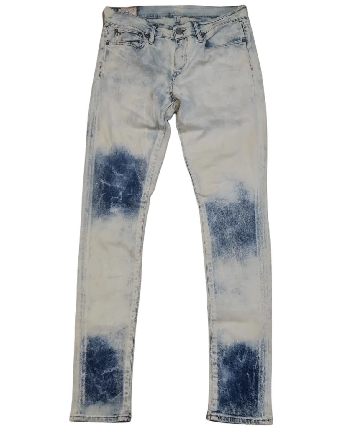 RRL Ralph Lauren Polo Ralph Lauren Tompkins Skinny Jeans Acid Wash Size US 29 - 2 Thumbnail