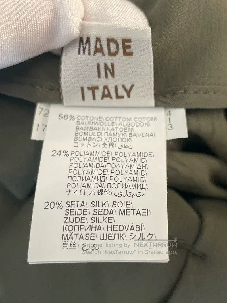 Brunello Cucinelli Brunello Cucinelli Military Green Cotton Trousers Size 27" / US 4 / IT 40 - 6 Thumbnail