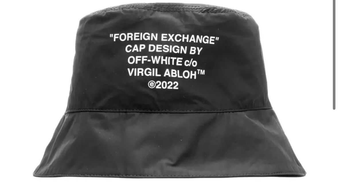 Off-White Foreign Exchange Bucket Hat Black White Size ONE SIZE - 1 Thumbnail