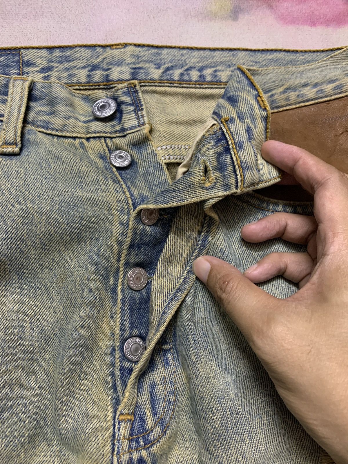 Levi's Vintage Clothing Vintage Levi’s 501 XX Mud Washed Distress Denim Grunge Size US 30 / EU 46 - 9 Thumbnail