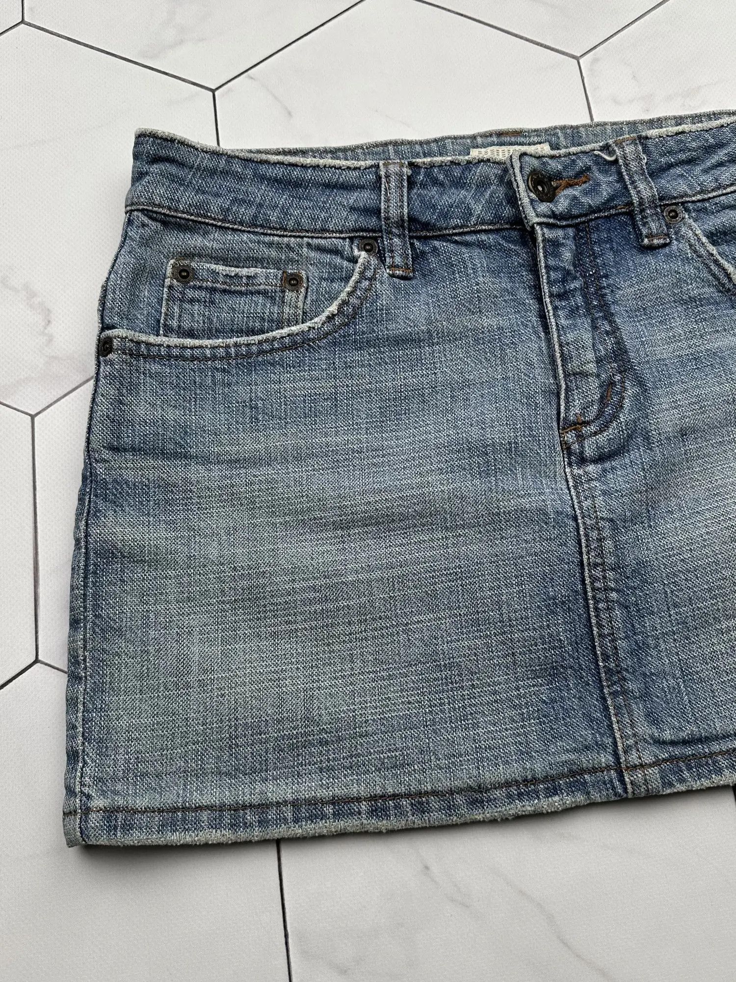 Vintage Moto Vintage Mini Skirt E2D15 Size 28" / US 6 / IT 42 - 2 Thumbnail