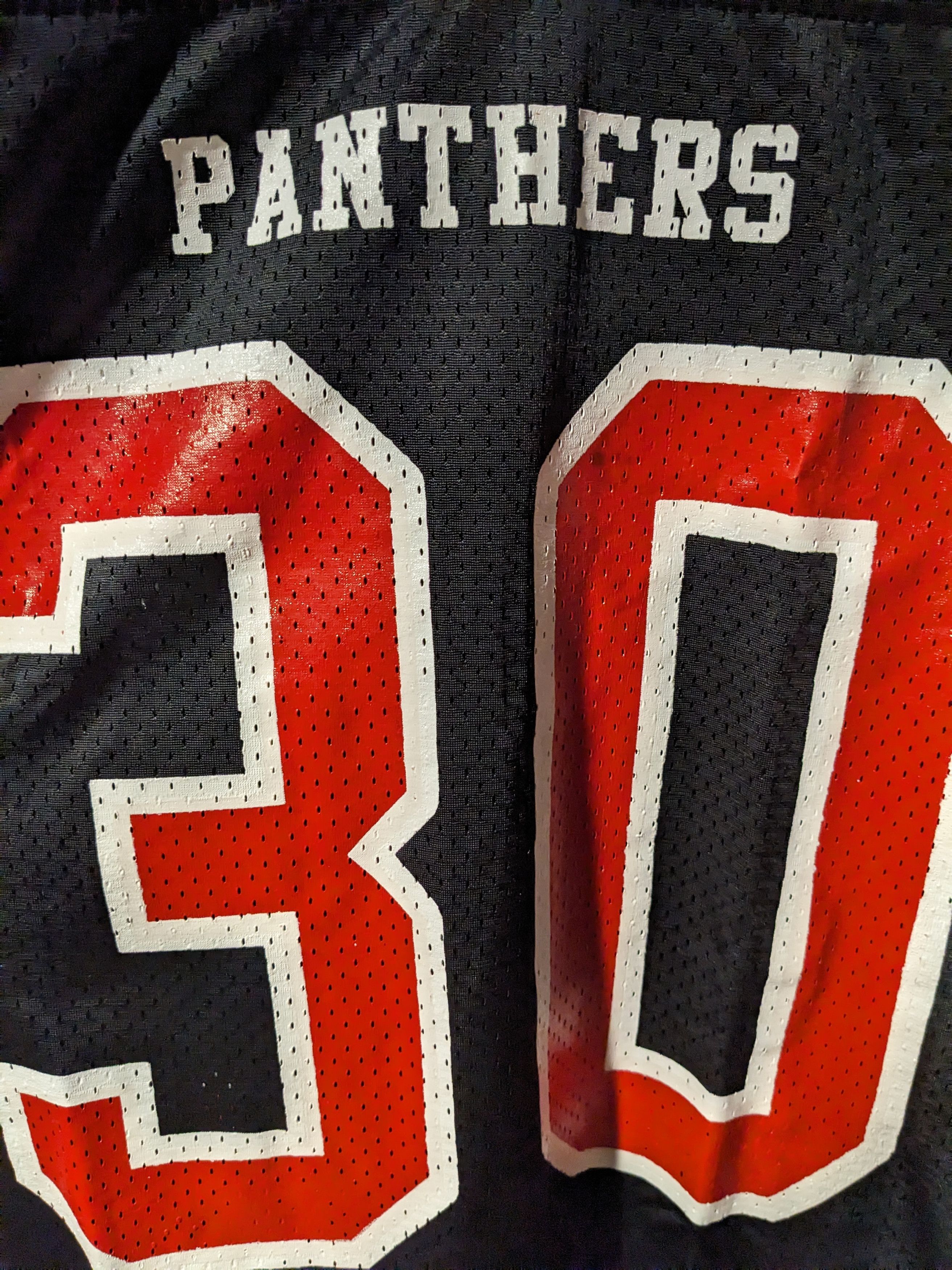Vintage Vintage Y2K Panthers Football Sports Black Medium Jersey Size US M / EU 48-50 / 2 - 2 Thumbnail