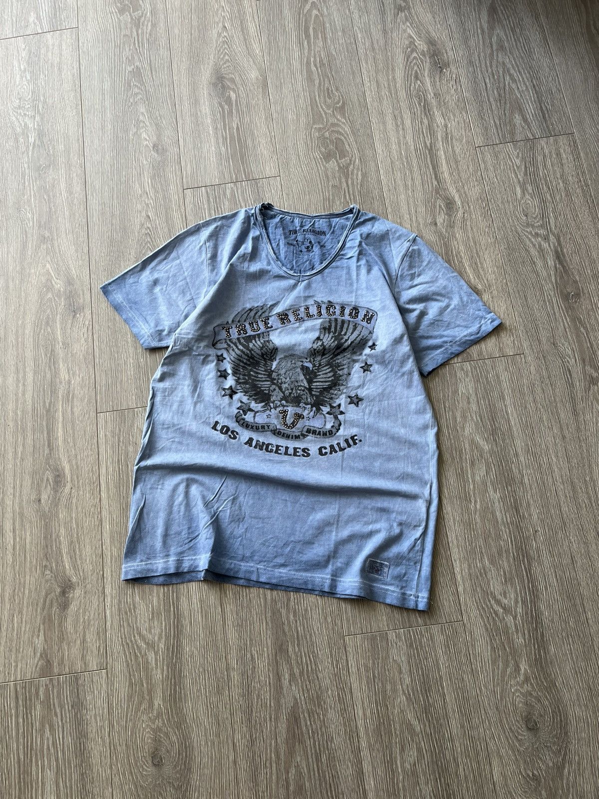 True Religion × Vintage Vintage Y2K True Religion Tee T-Shirt Los Angeles Size US XL / EU 56 / 4 - 4 Thumbnail