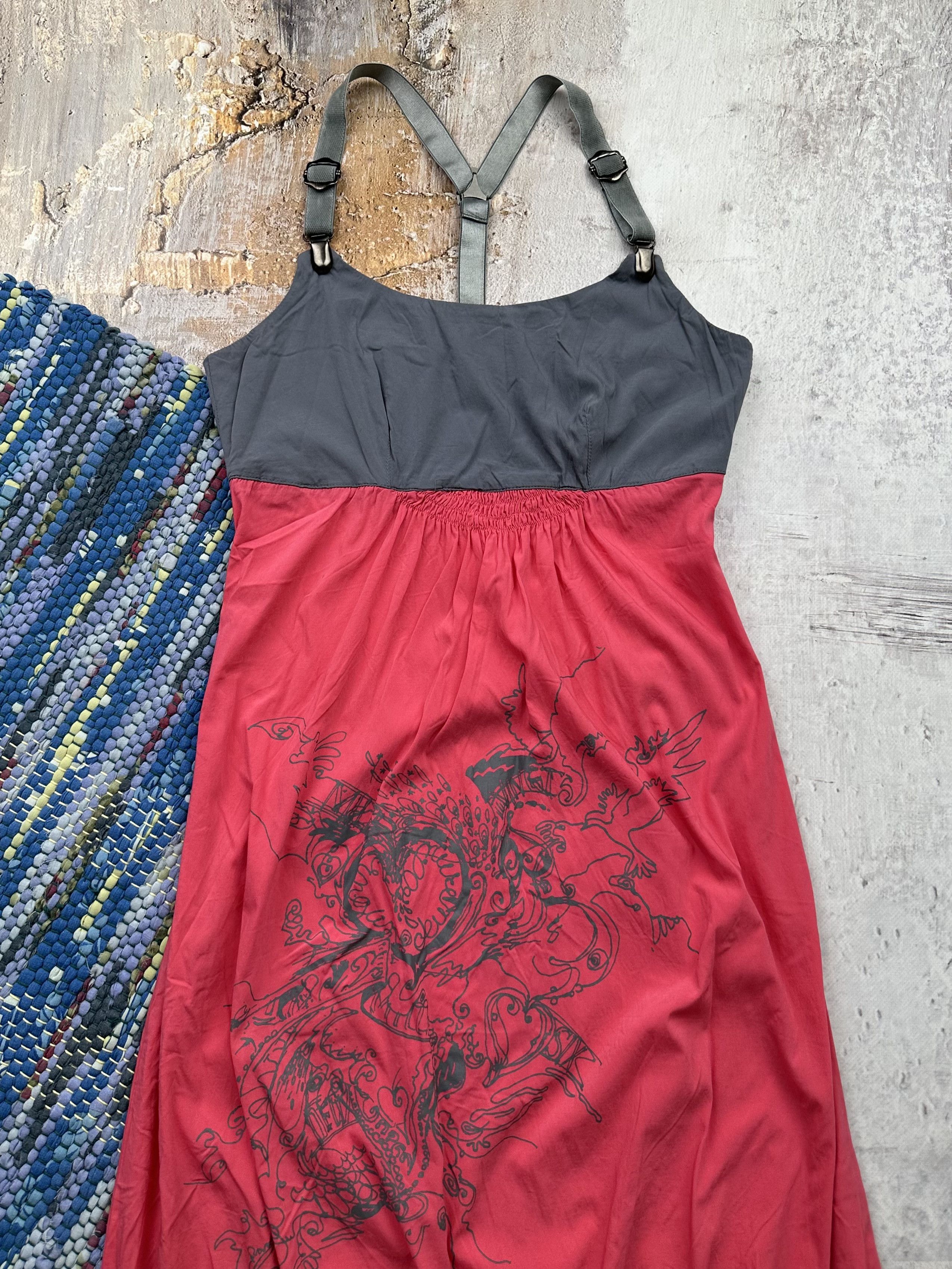 Japanese Brand Vintage Midi Dress A30(543) Size M / US 6-8 / IT 42-44 - 2 Thumbnail