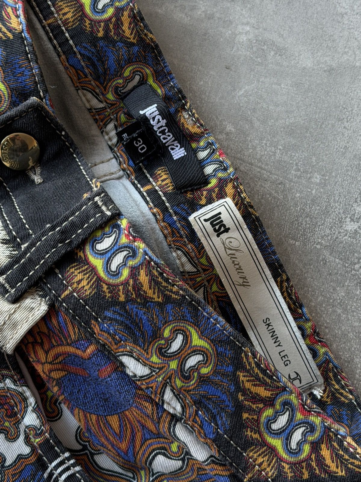 Just Cavalli Just cavalli overprint jeans skinny size 30 Size 30" / US 8 / IT 44 - 5 Thumbnail