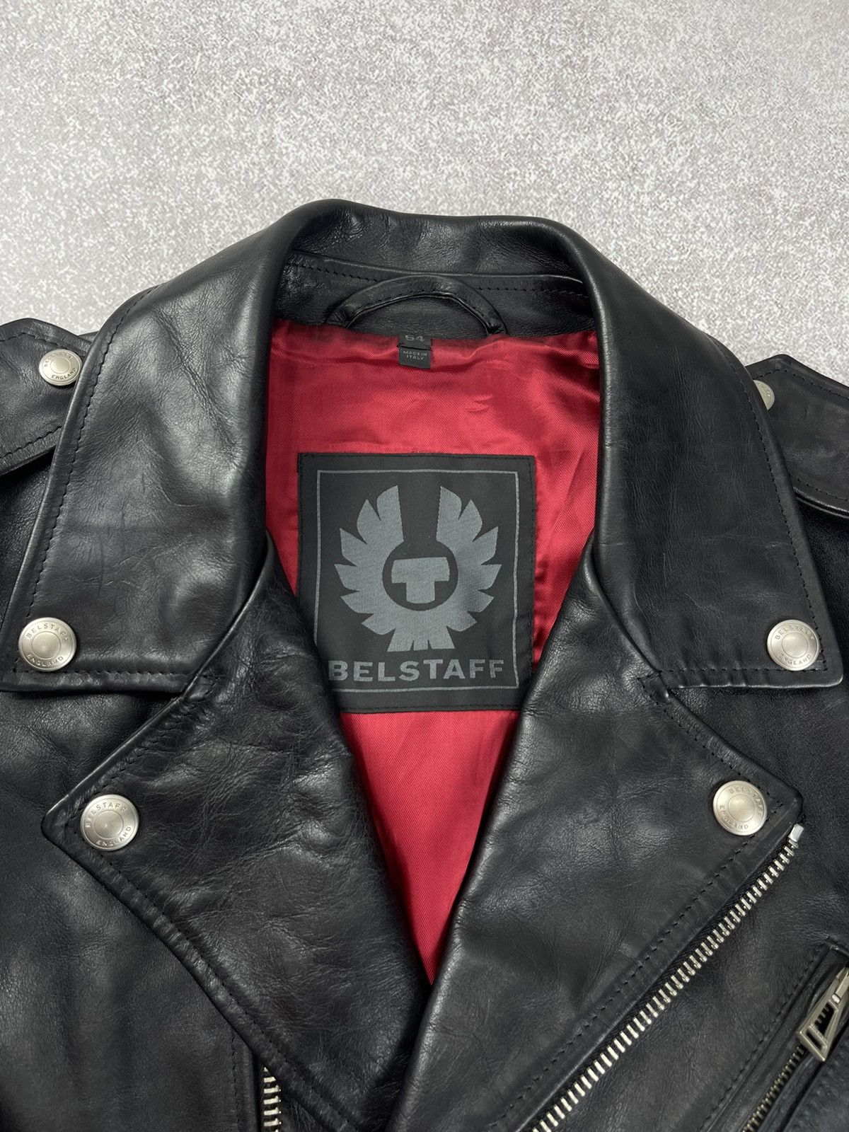 Belstaff Belstaff Black Leather Sidmouth Biker Jacket Size 54 Size US L / EU 52-54 / 3 - 6 Thumbnail
