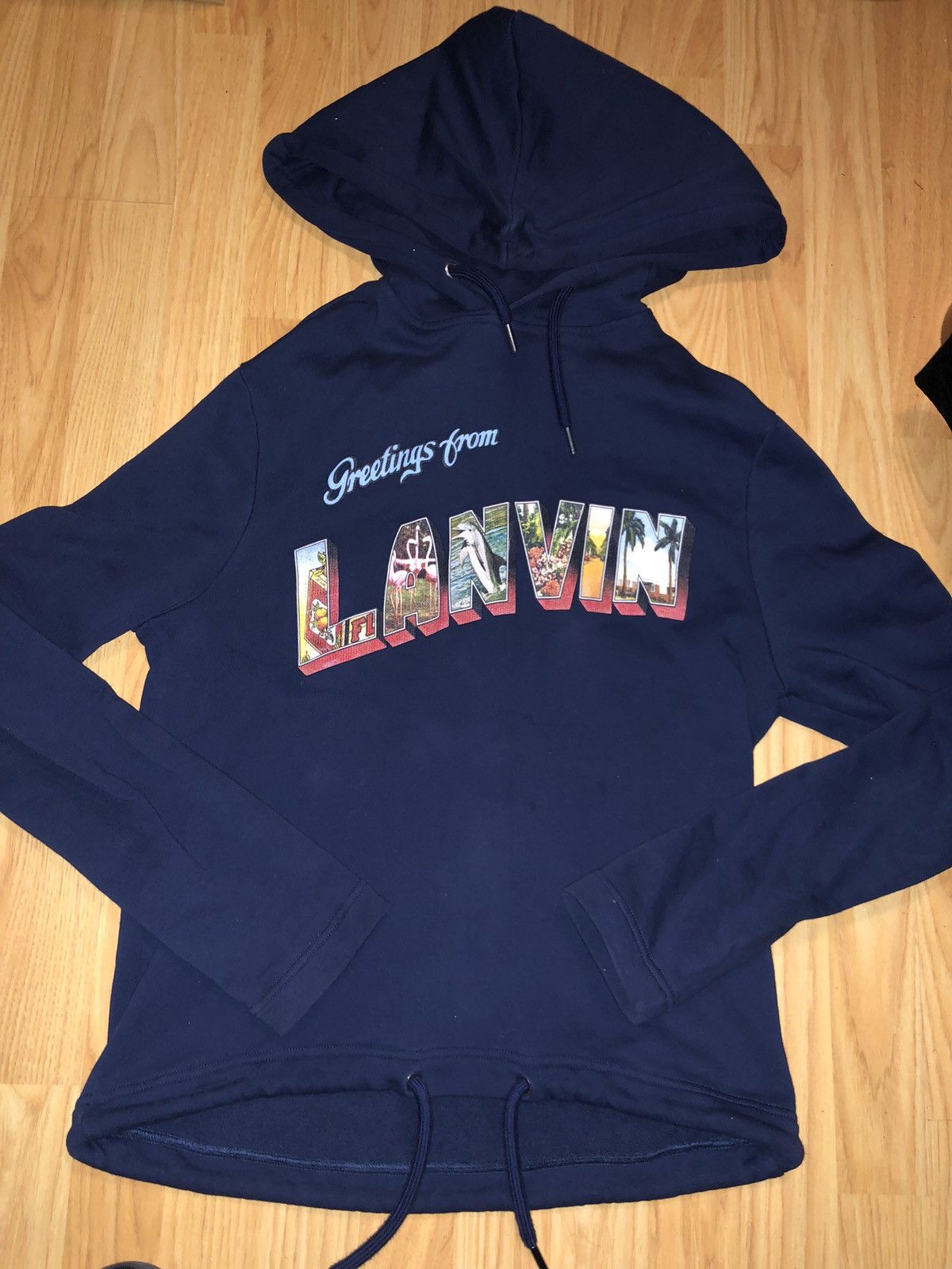 Lanvin Lanvin “Greetings from Lanvin” Hoodie - Size Small Size US S / EU 44-46 / 1 - 1 Thumbnail