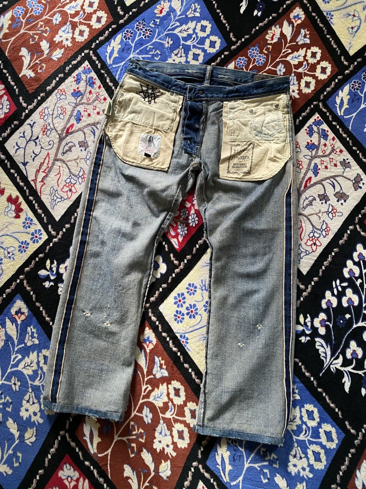 Hysteric Glamour Hysteric Glamour Destroy All Monsters Selvedge Distressed Size US 32 / EU 48 - 2 Thumbnail