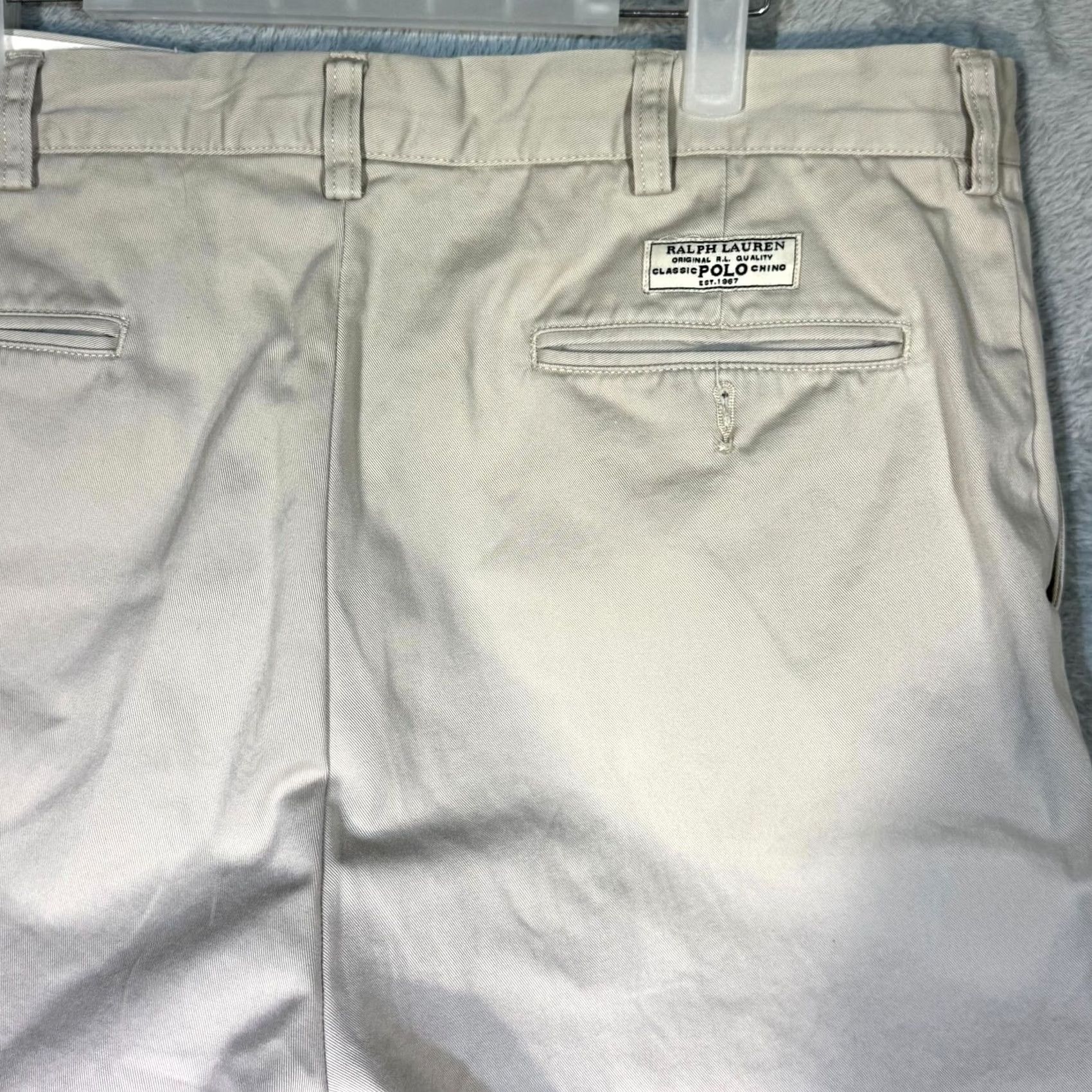 Polo Ralph Lauren Polo Ralph Lauren Prospect Pants Men’s 36 x 29 Beige Flat Front Mid-Rise Cotton Pants Size US M / EU 48-50 / 2 - 7 Thumbnail