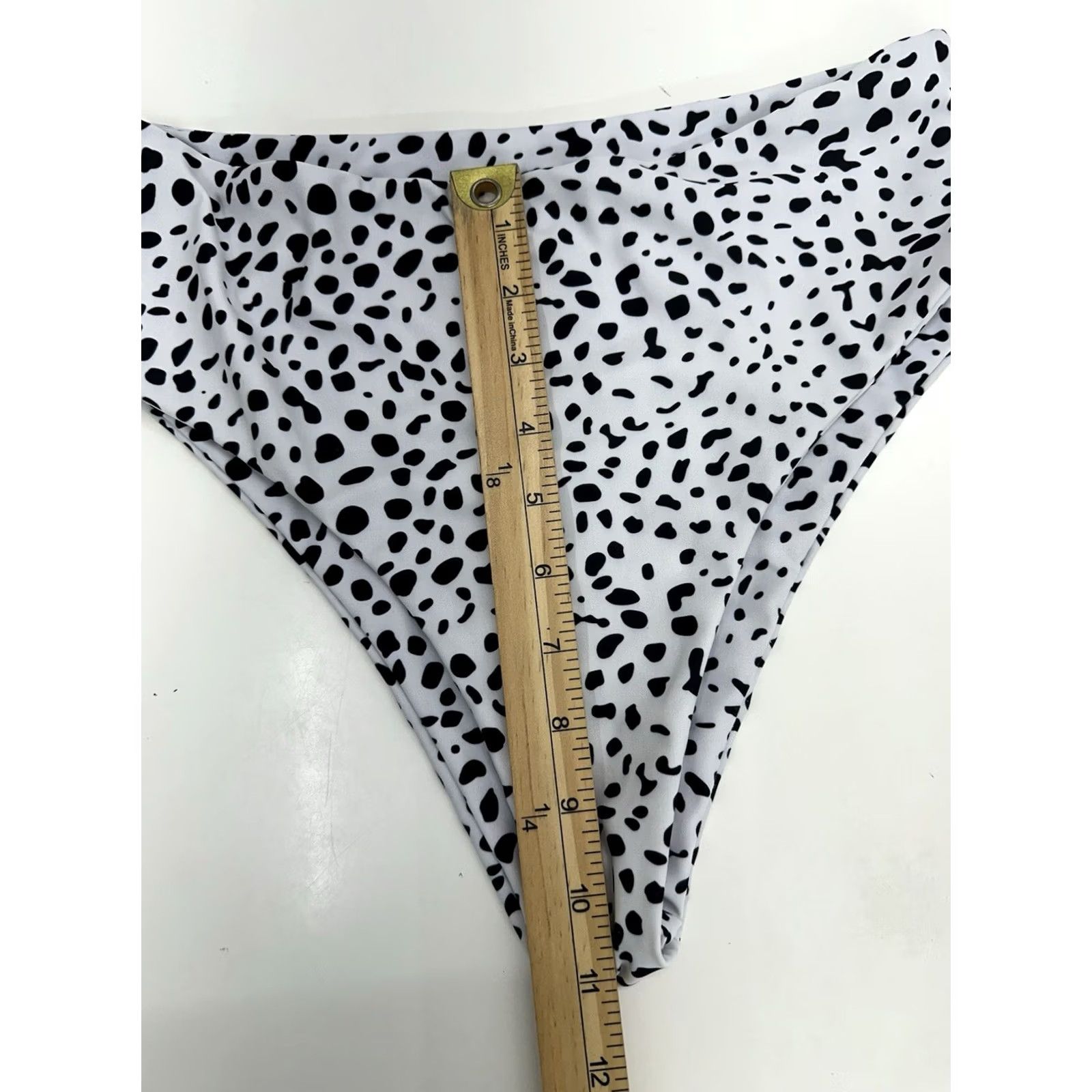 Shein Shein Womens Bottoms Bikini Animal Print High-Waisted Size M White Beach Mens Girls Womens Size 32" / US 10 / IT 46 - 6 Thumbnail