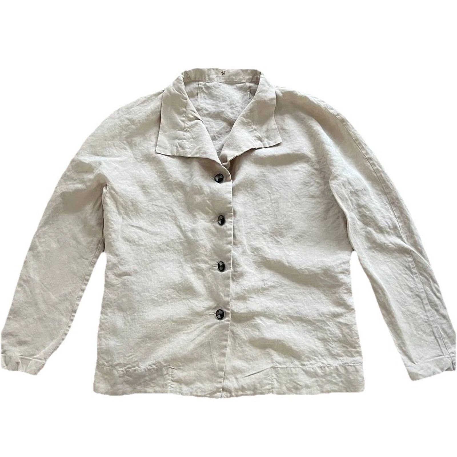 & Other Stories Peter Cohen Butter Ivory Linen Women Blazer Jacket S A001850 Size S / US 4 / IT 40 - 1 Thumbnail