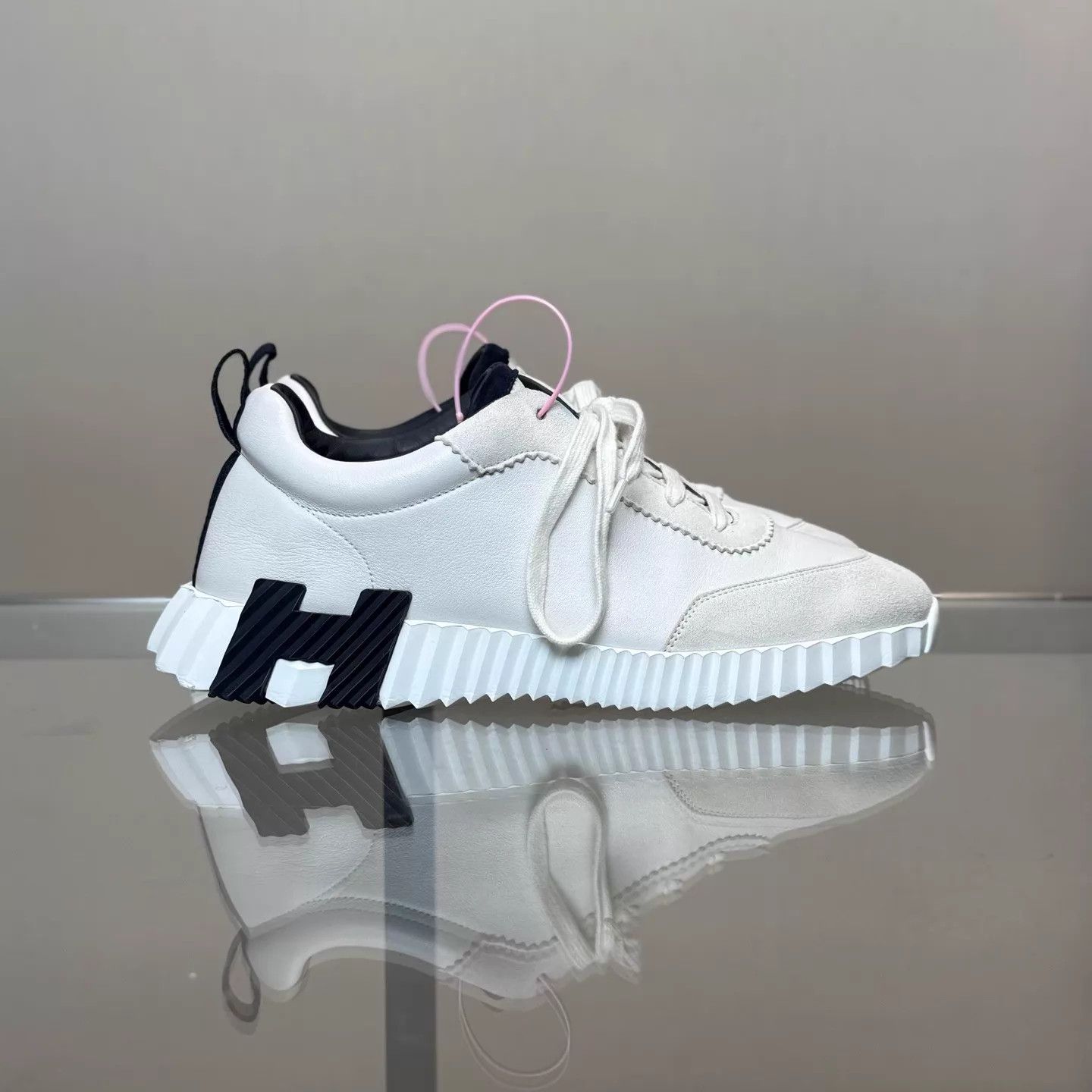 Hermes HERMES Bouncing Black & White Sneakers Size 40 99 Size US 7 / EU 40 - 3 Thumbnail