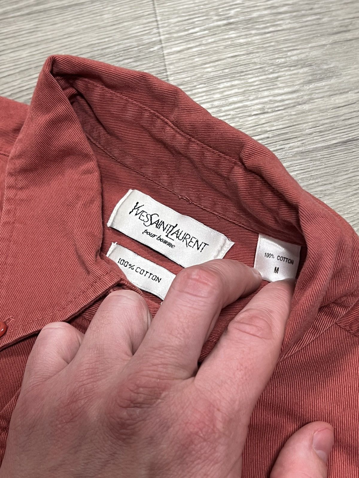 Yves Saint Laurent Yves Saint Laurent vintage cotton men’s shirt Size US L / EU 52-54 / 3 - 4 Thumbnail