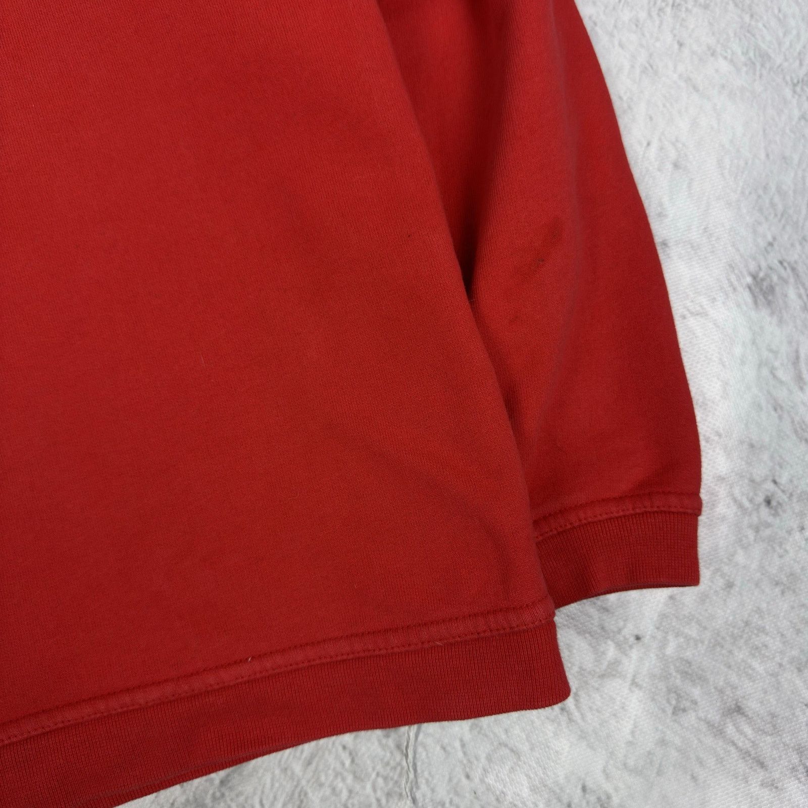 Nike Nike Red Cotton Fleece Lined Spellout Sweatshirt L (12-14) Size L / US 10 / IT 46 - 11 Thumbnail